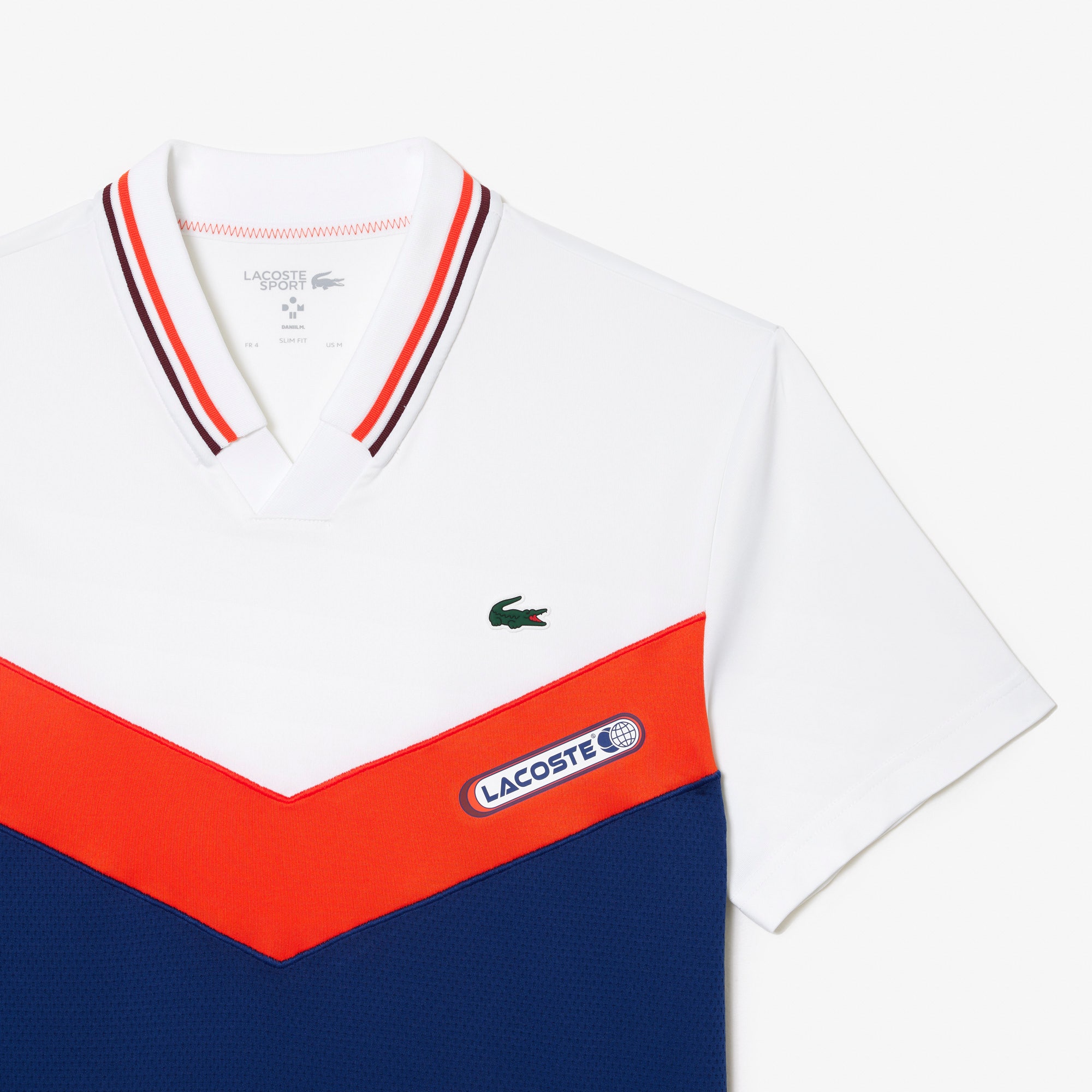 Slim Fit Lacoste Tennis x Daniil Medvedev Seamless Effect Polo Shirt