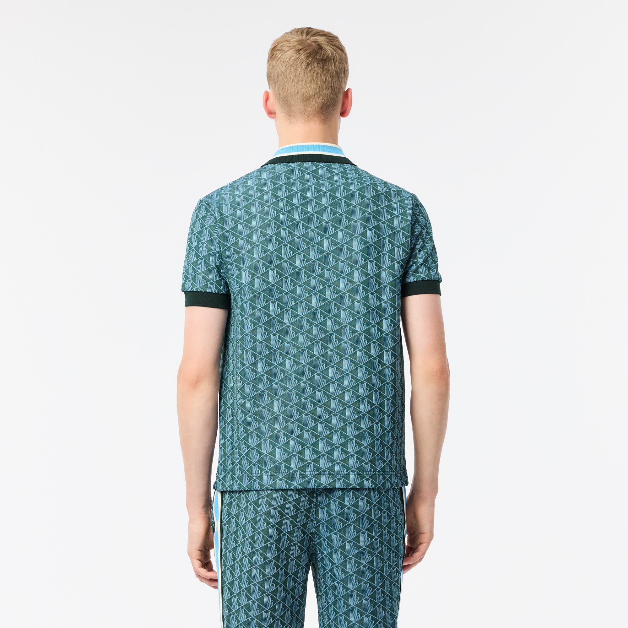 Classic Fit Monogram Jacquard Polo Shirt