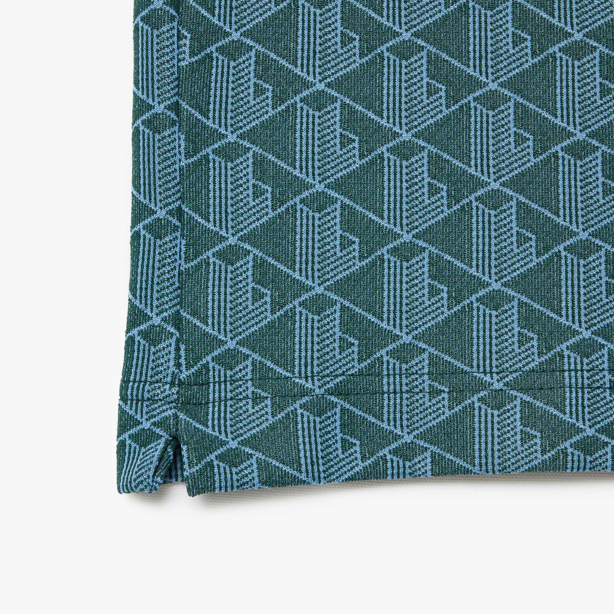Classic Fit Monogram Jacquard Polo Shirt