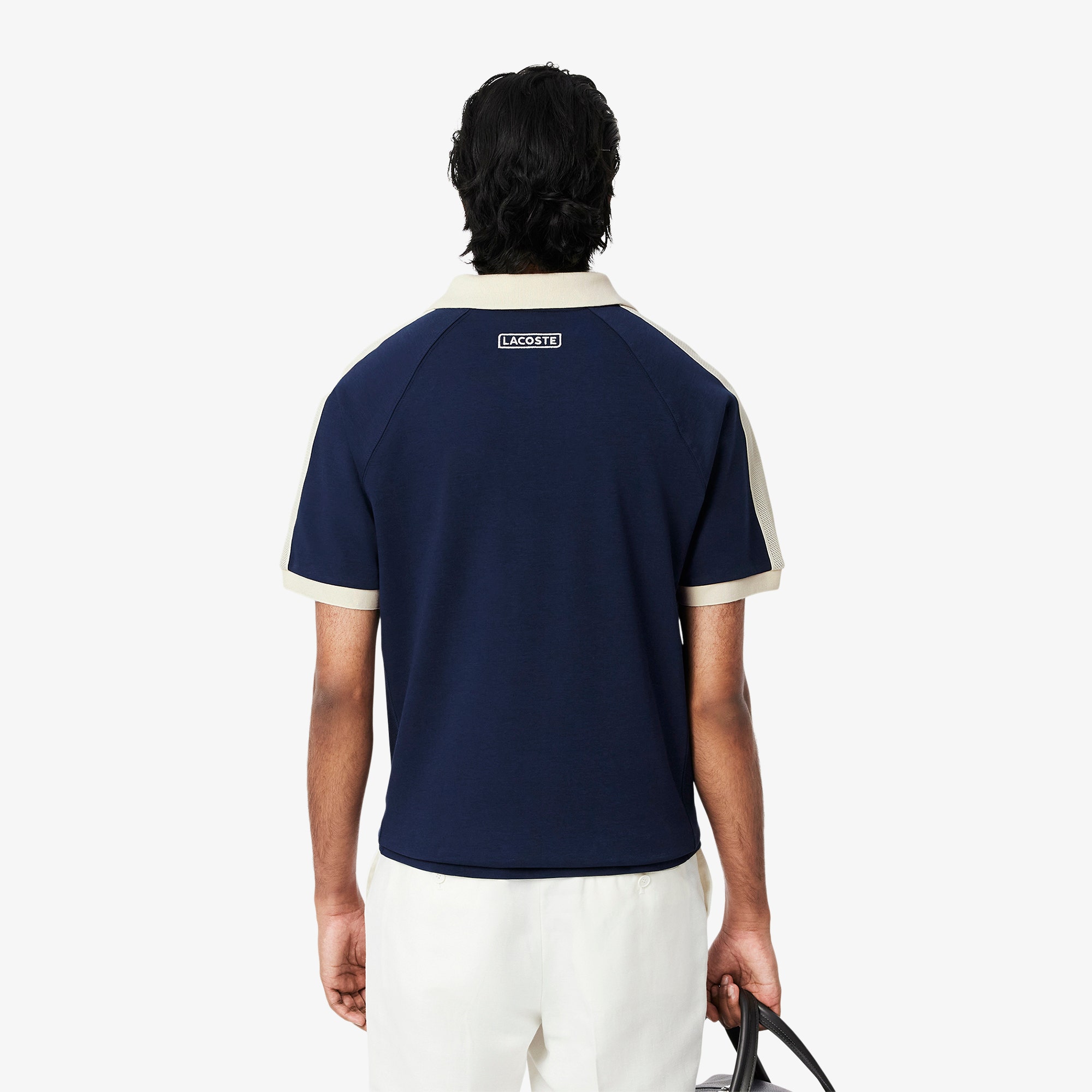 Classic Fit Pique Panel Polo Shirt