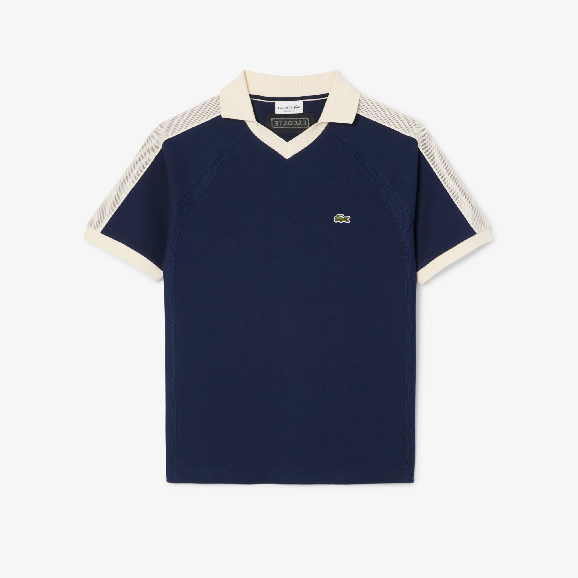 Classic Fit Pique Panel Polo Shirt