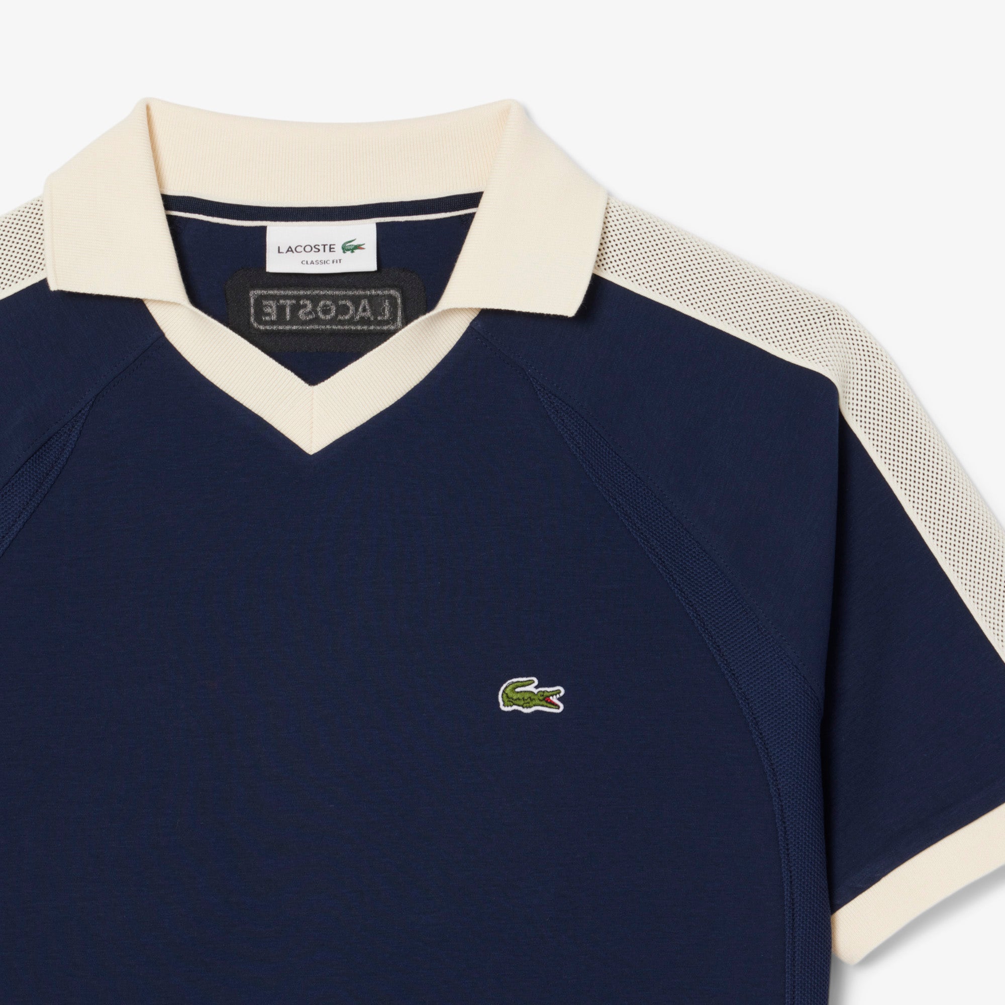 Classic Fit Pique Panel Polo Shirt
