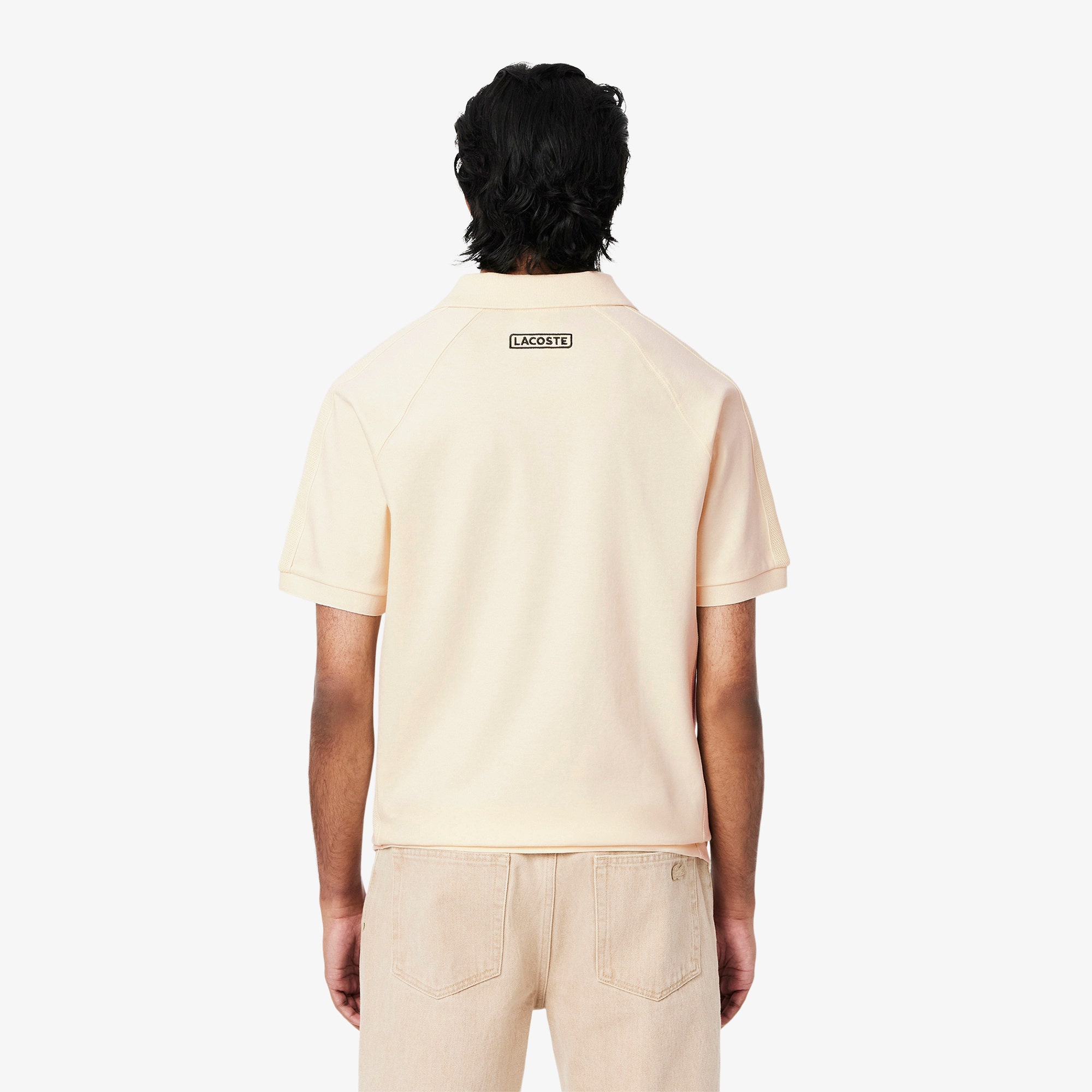 Classic Fit Pique Panel Polo Shirt