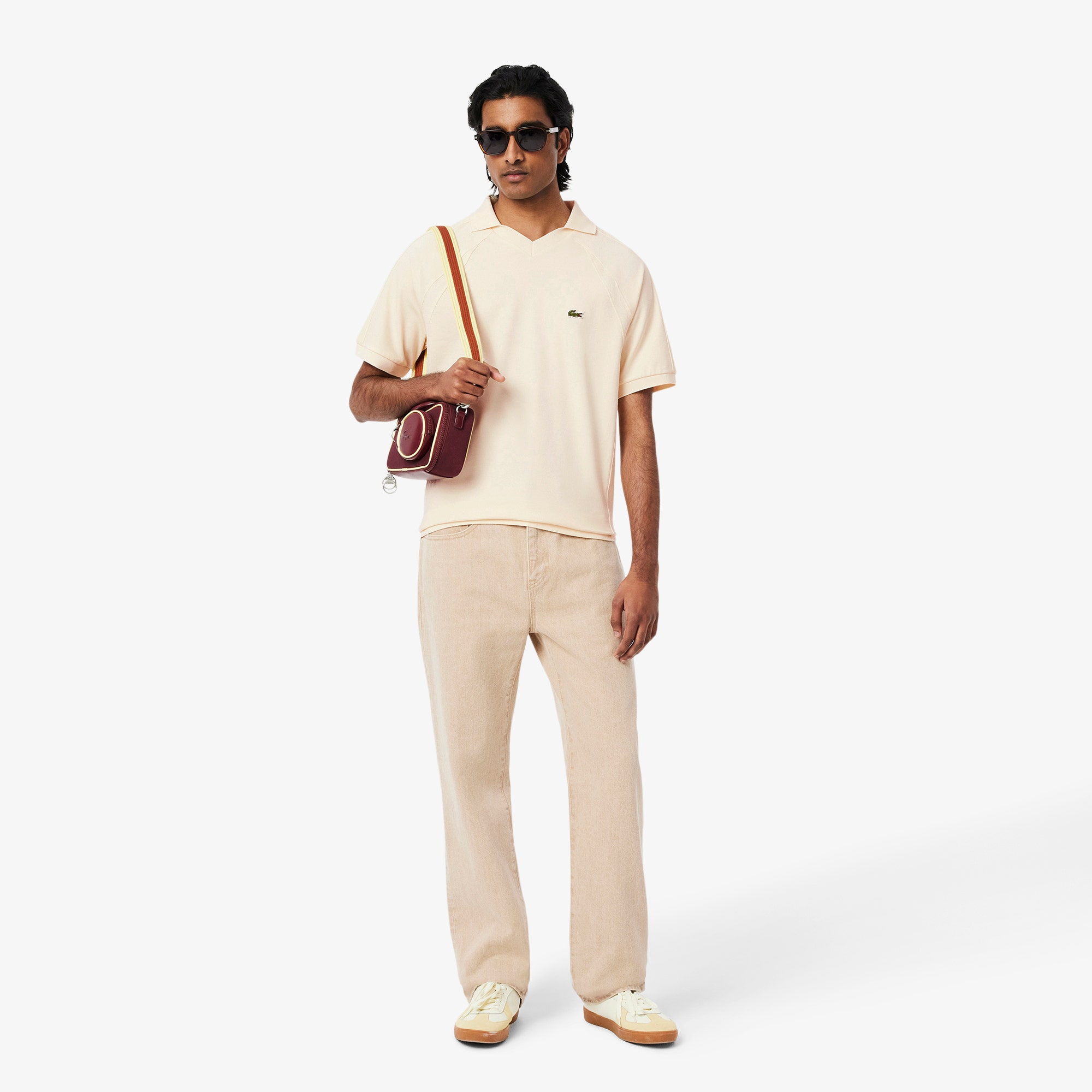 Classic Fit Pique Panel Polo Shirt