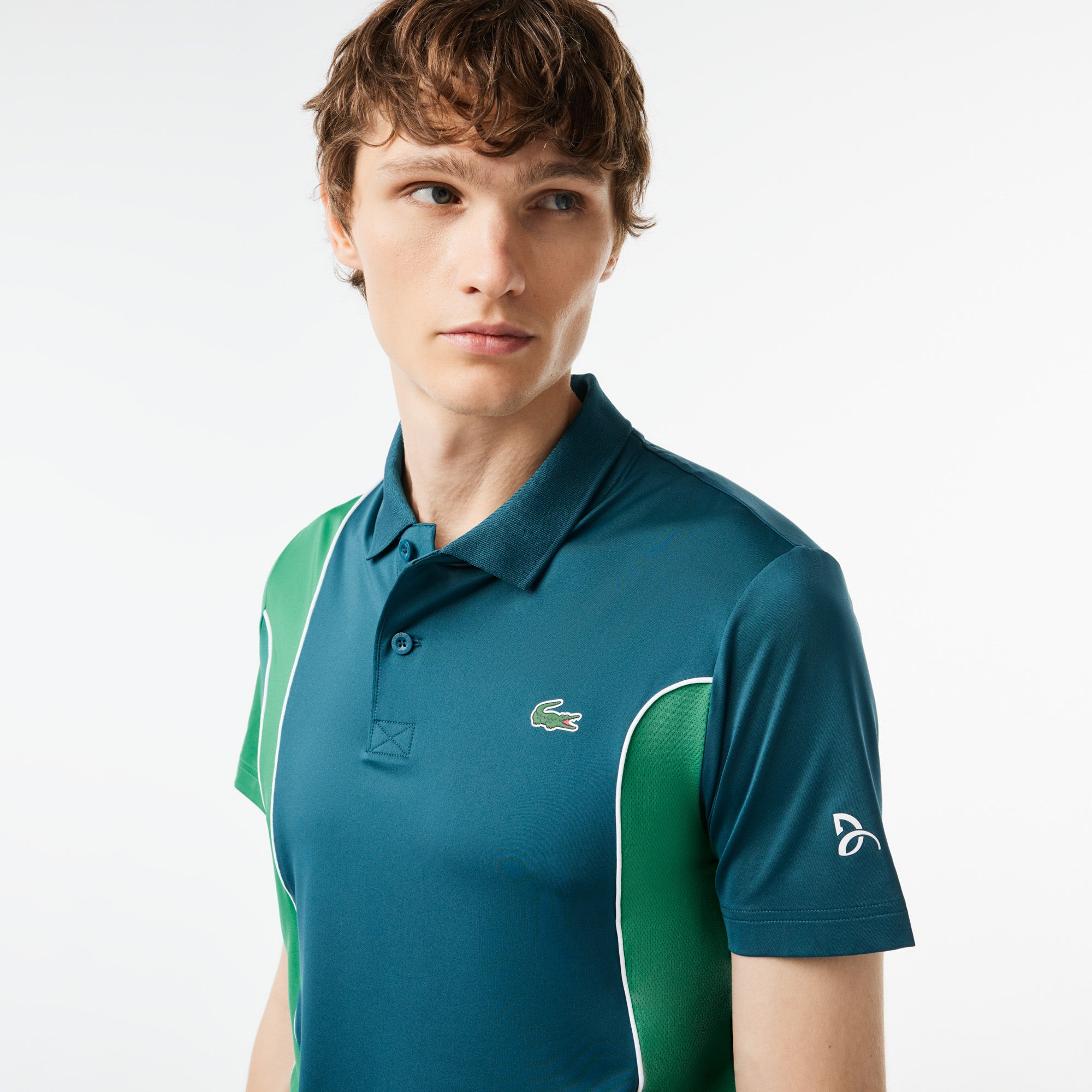Men's Lacoste SPORT x Novak Djokovic Regular Fit Colour-Block Polo