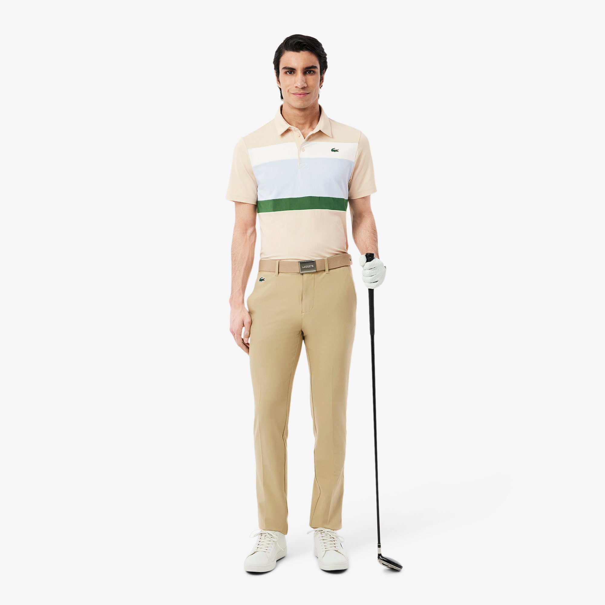 Regular Fit Colour-Block Golf Polo Shirt