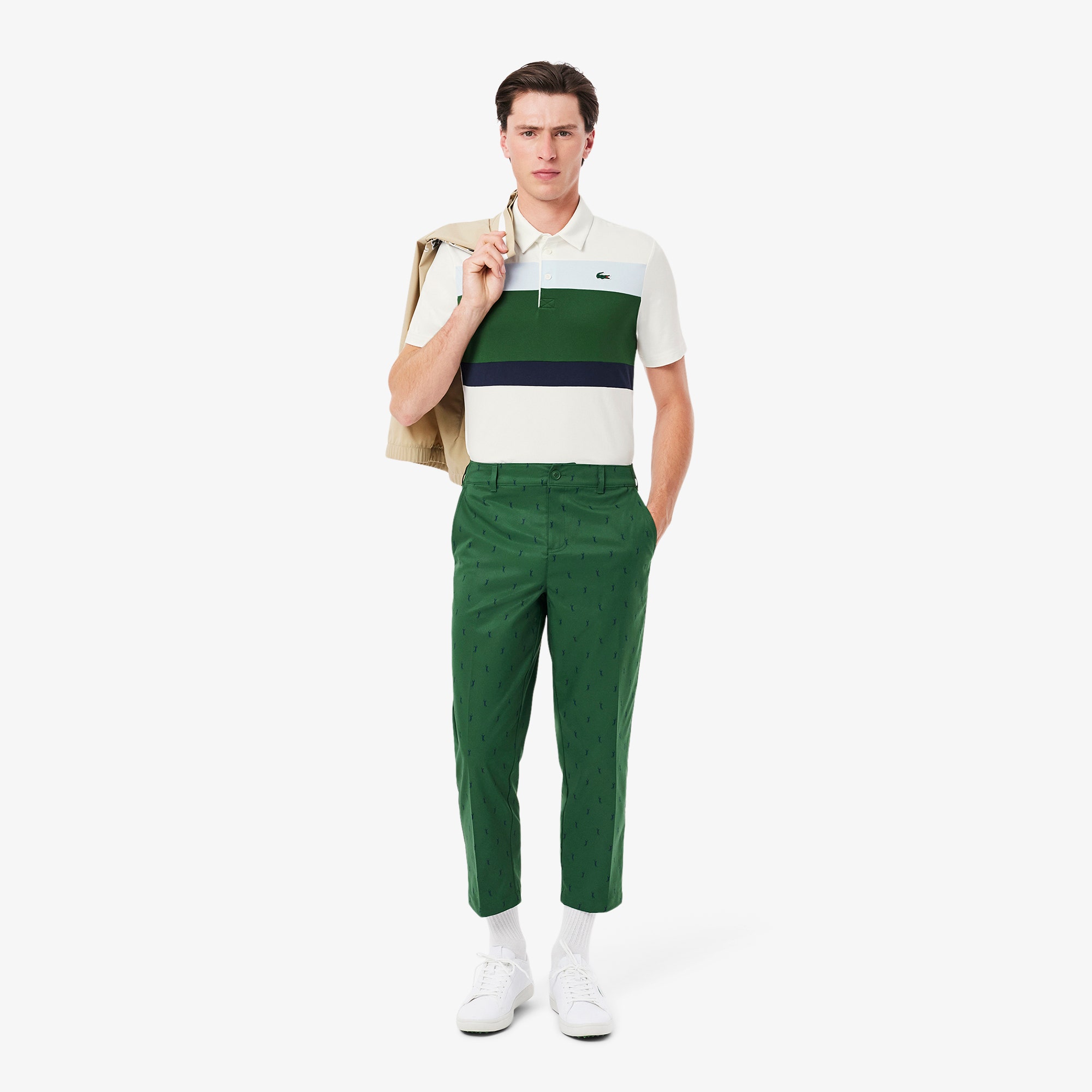 Regular Fit Colour-Block Golf Polo Shirt