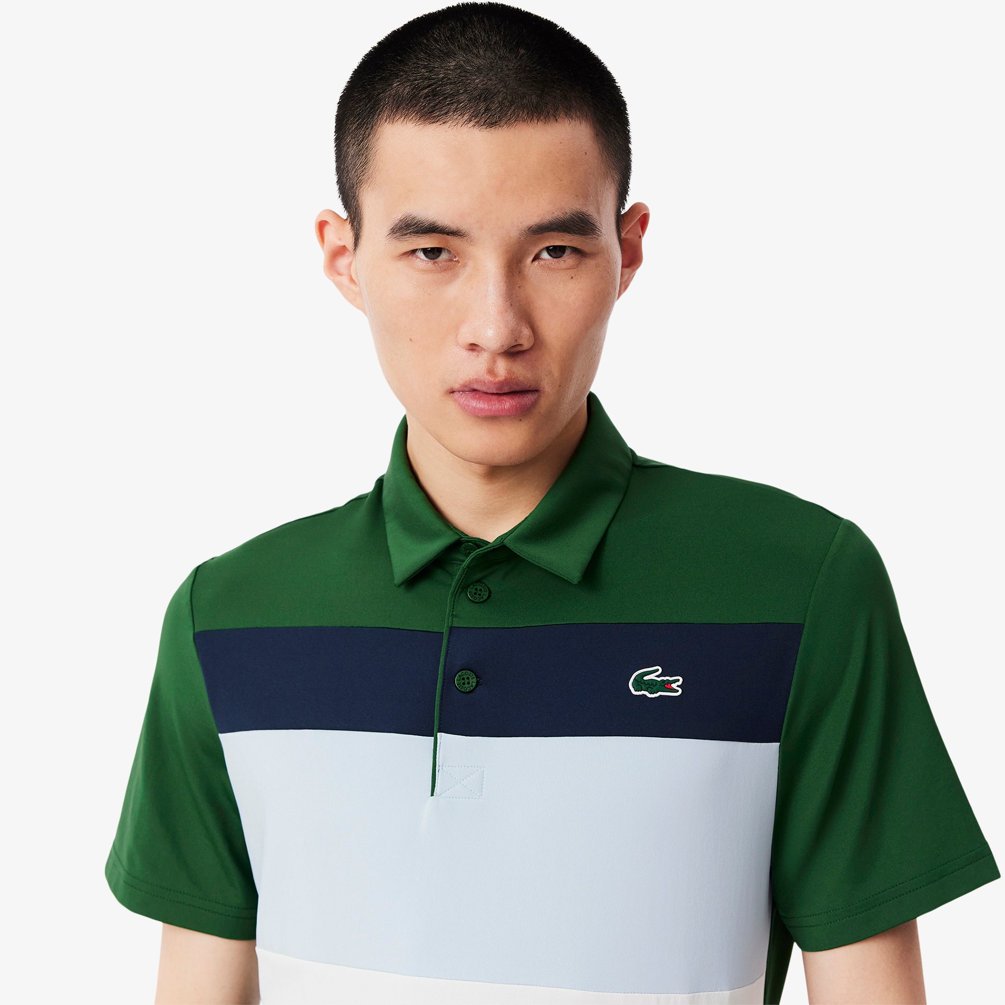 Regular Fit Colour-Block Golf Polo Shirt