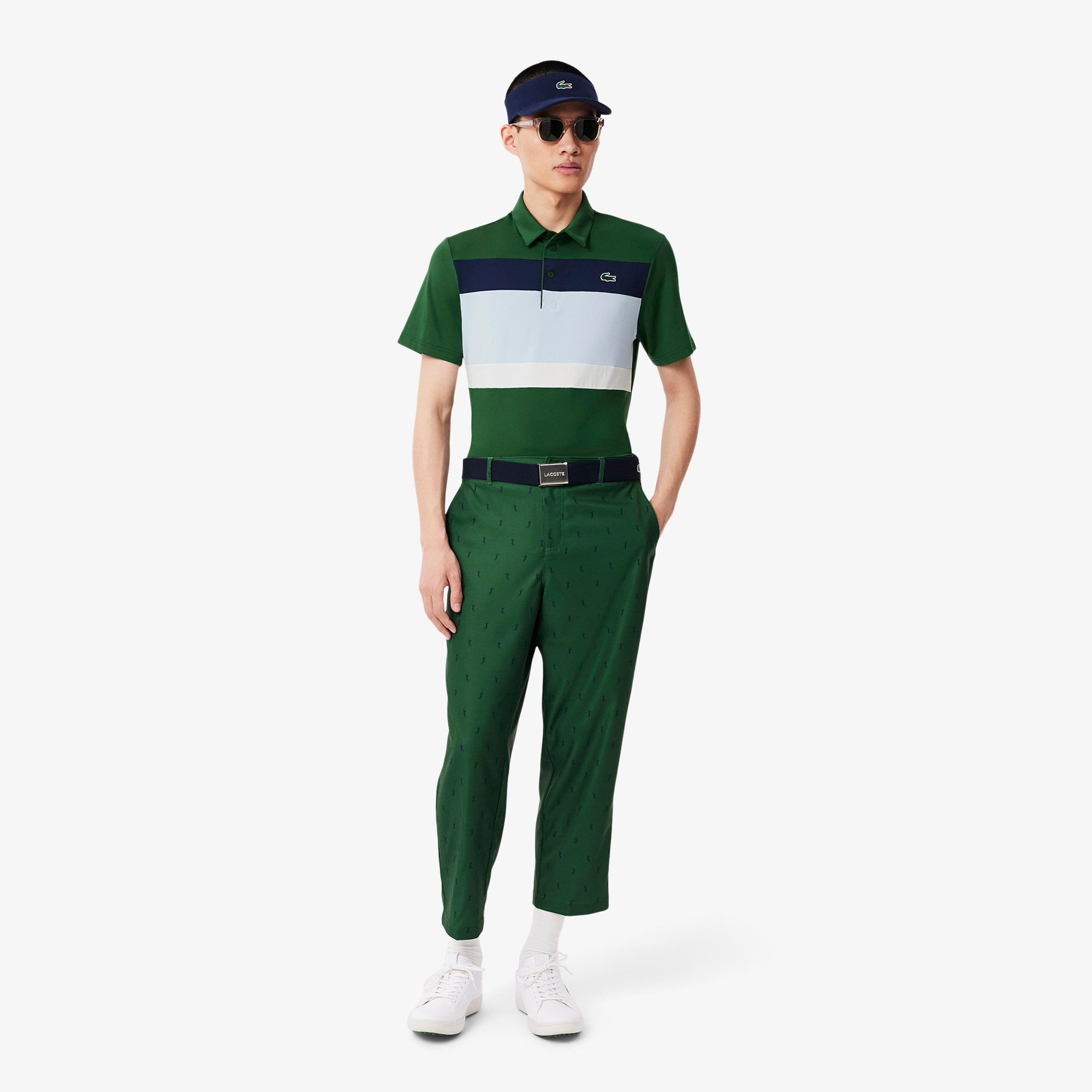 Regular Fit Colour-Block Golf Polo Shirt