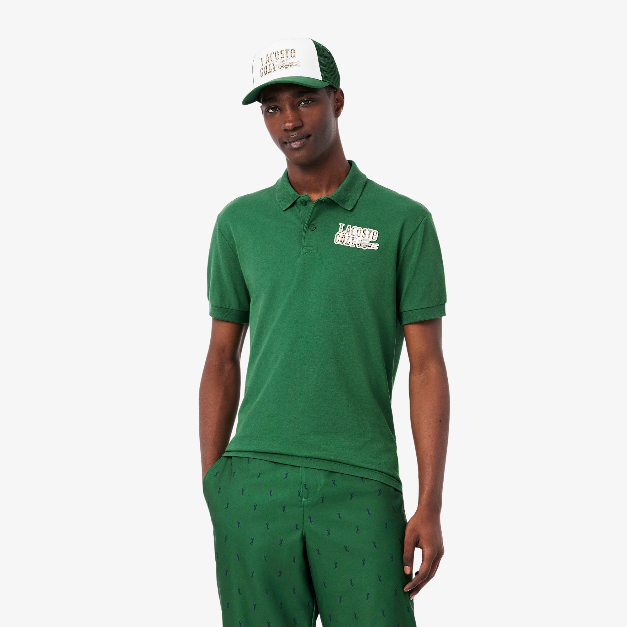 Relaxed Fit Mini-Pique Golf Polo Shirt