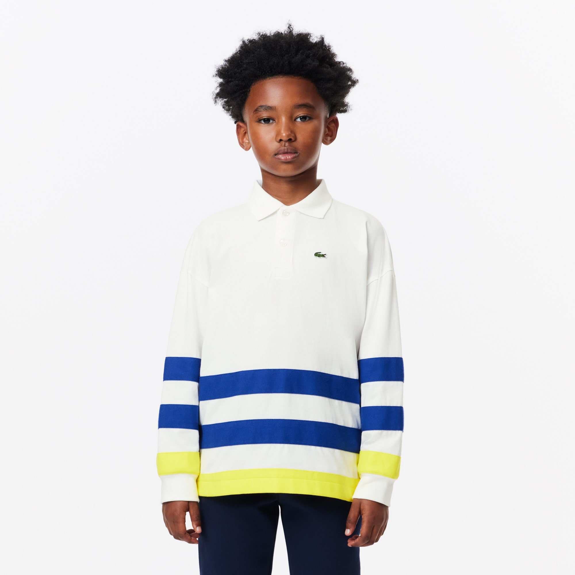 Long Sleeved Heavy Jersey Polo Shirt