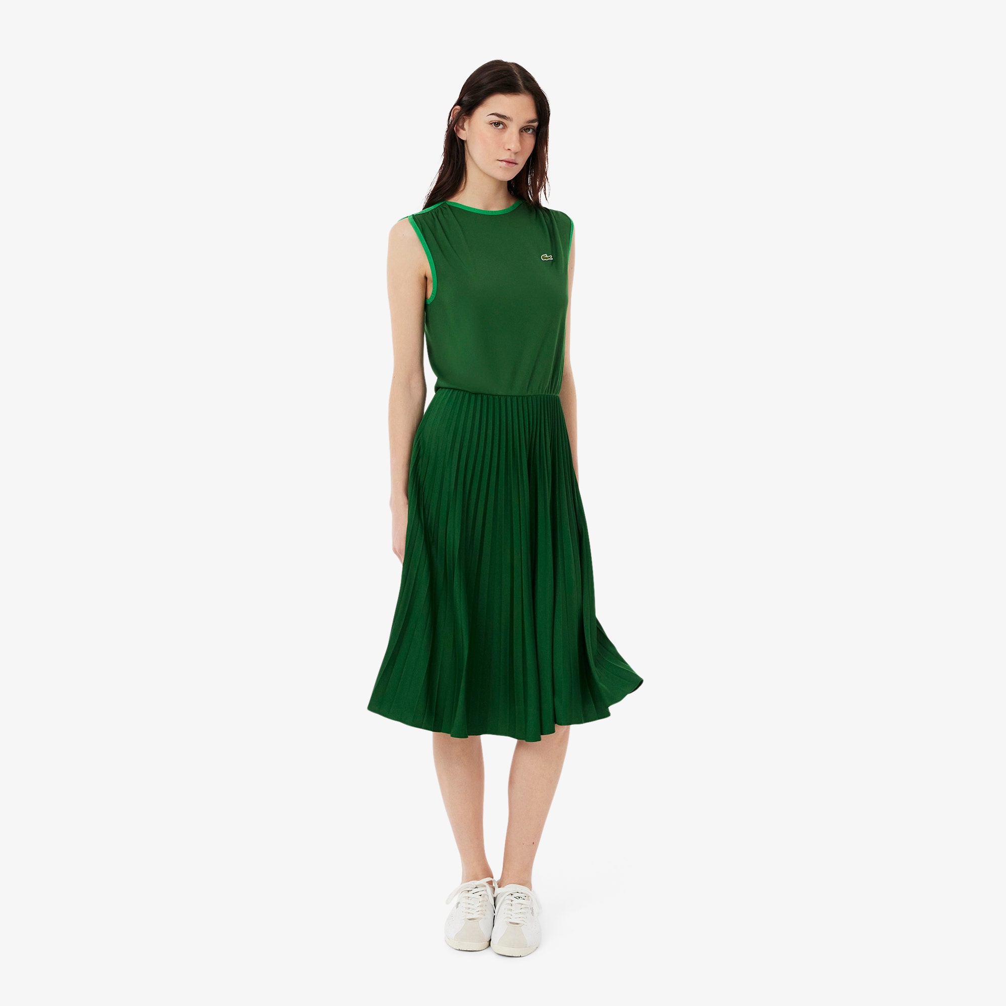 Sleeveless Pleated Dress