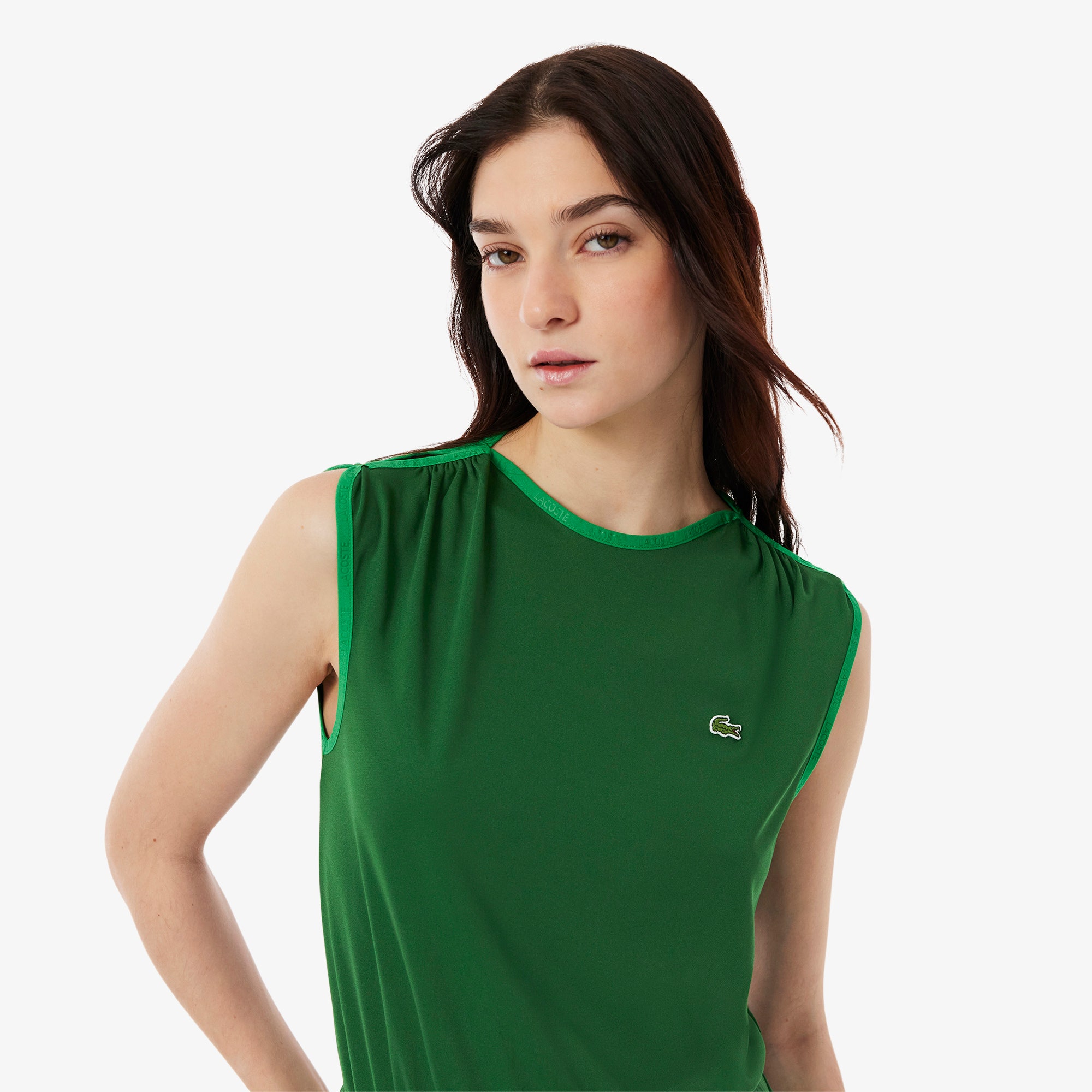 Sleeveless Pleated Dress