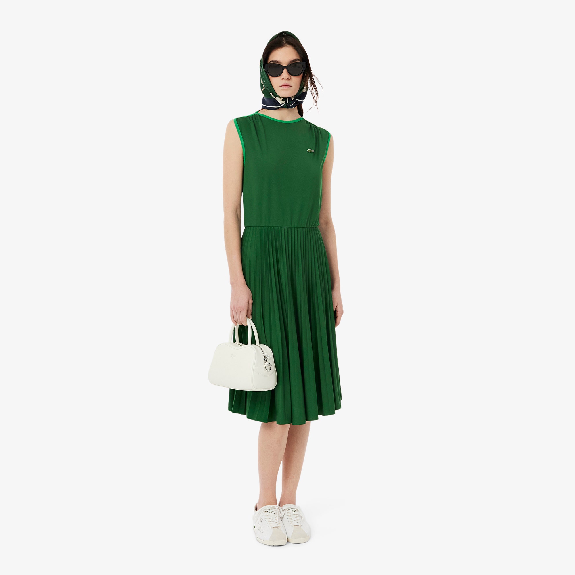 Sleeveless Pleated Dress