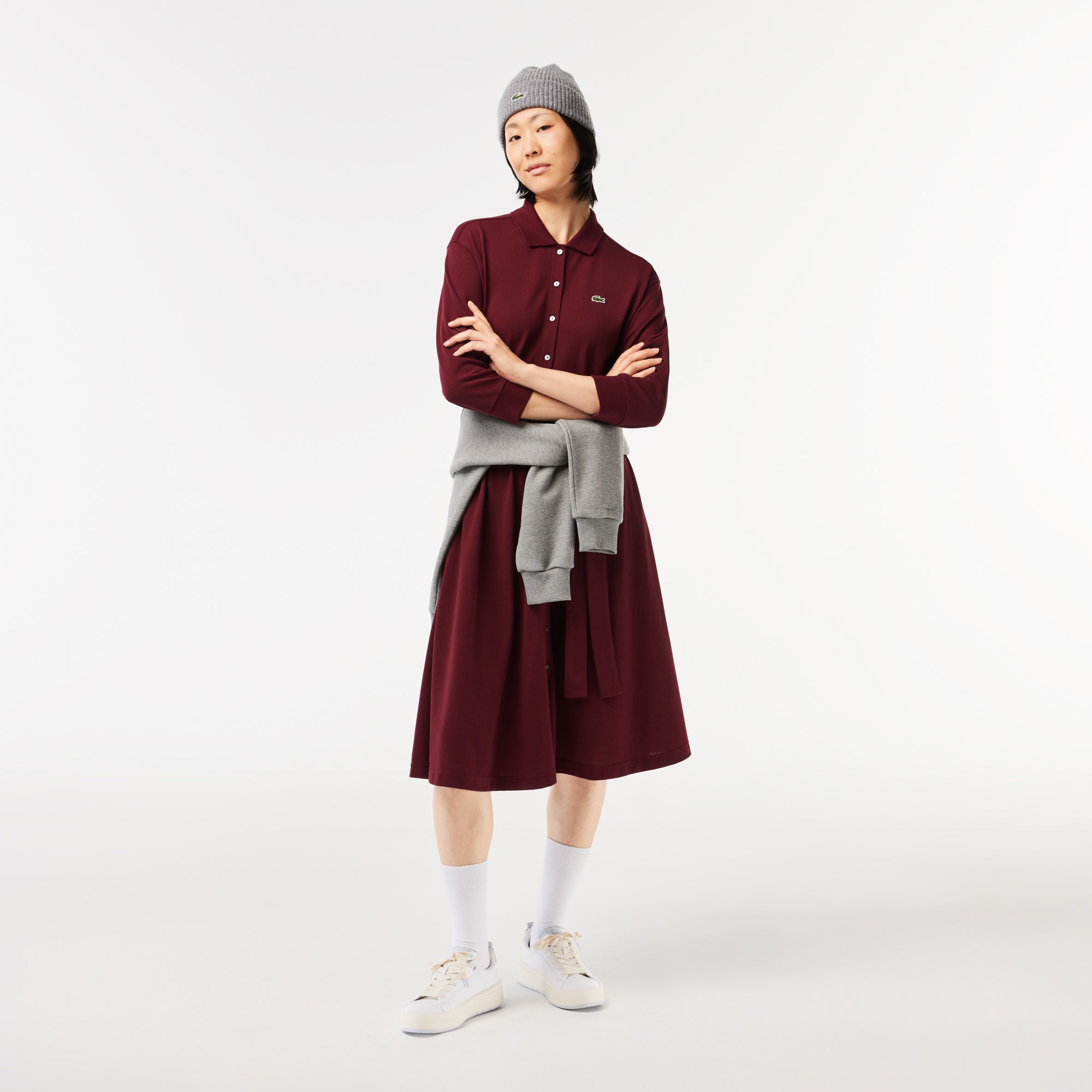 Relaxed Fit Pique Polo Dress