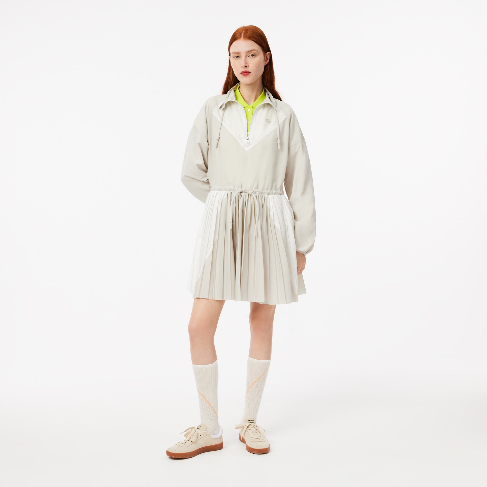 Long-Sleeved Colourblock Dress