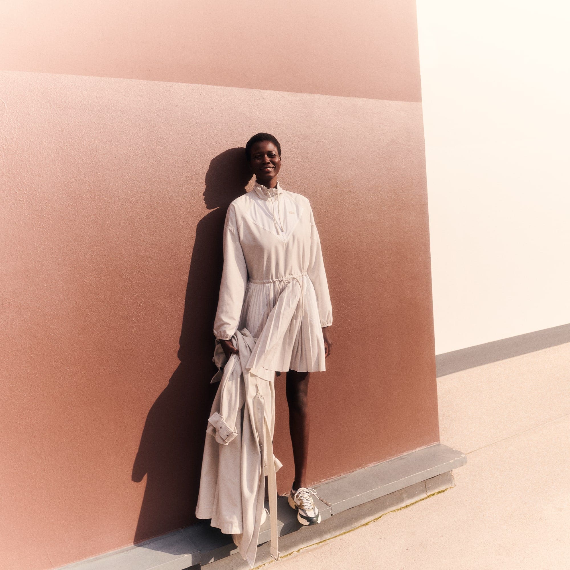 Long-Sleeved Colourblock Dress