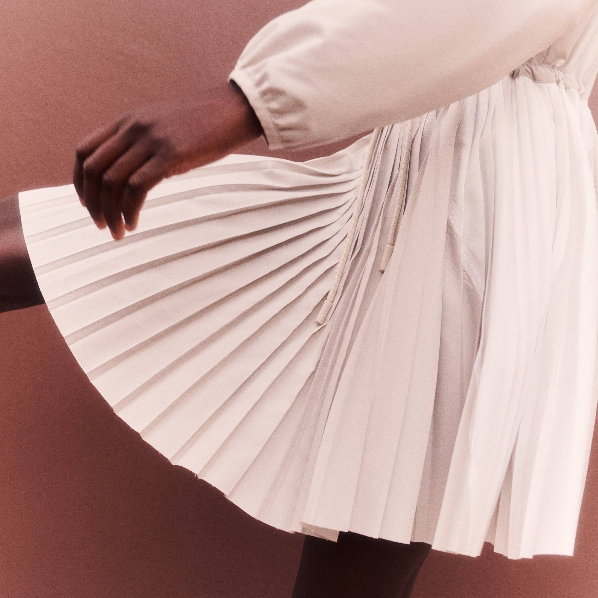 Long-Sleeved Colourblock Dress