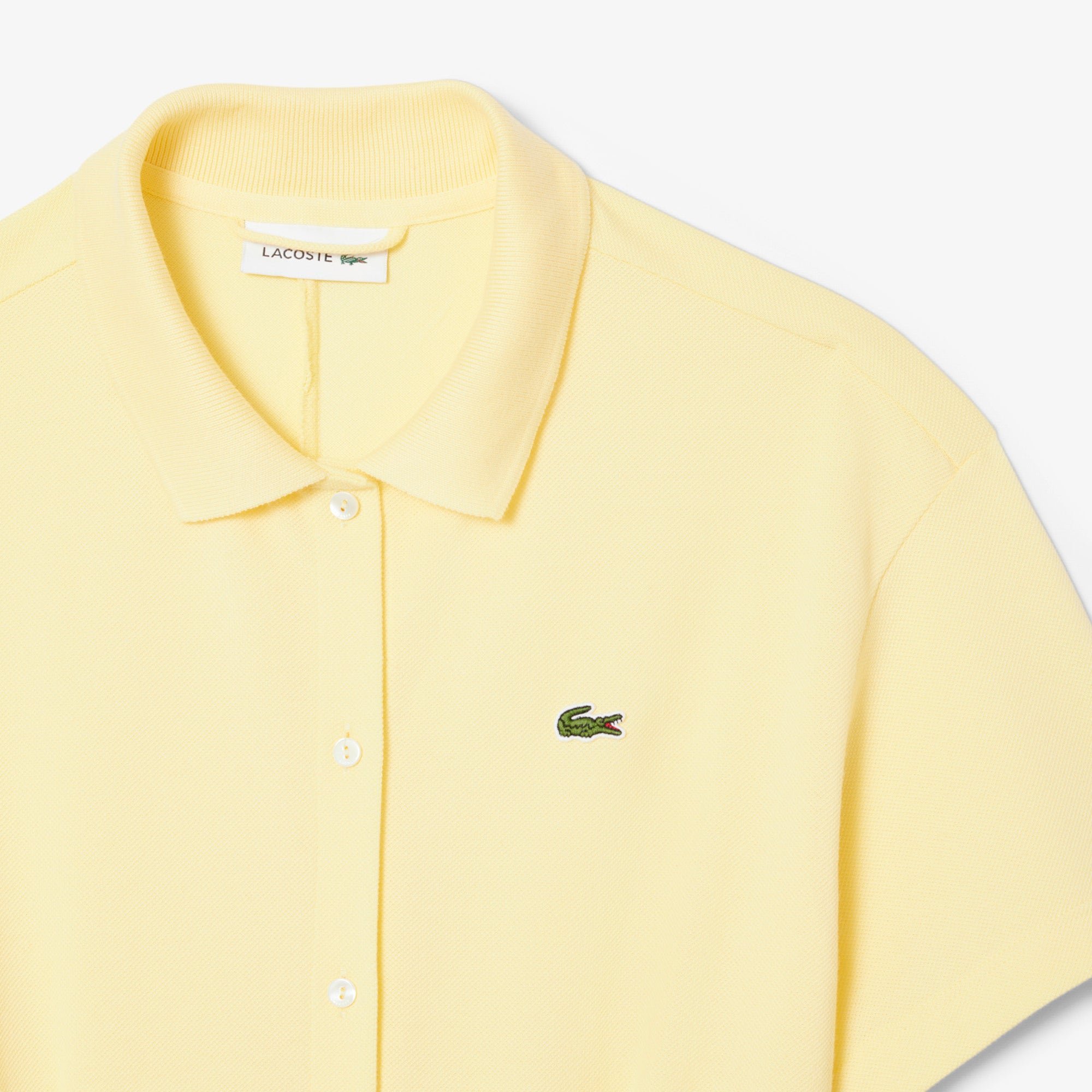 Flared Mini-Pique Polo Dress