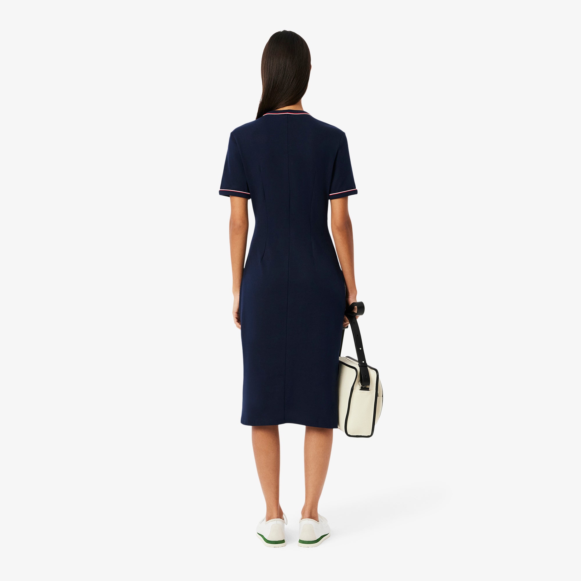 Trim Accent Jersey T-shirt Dress