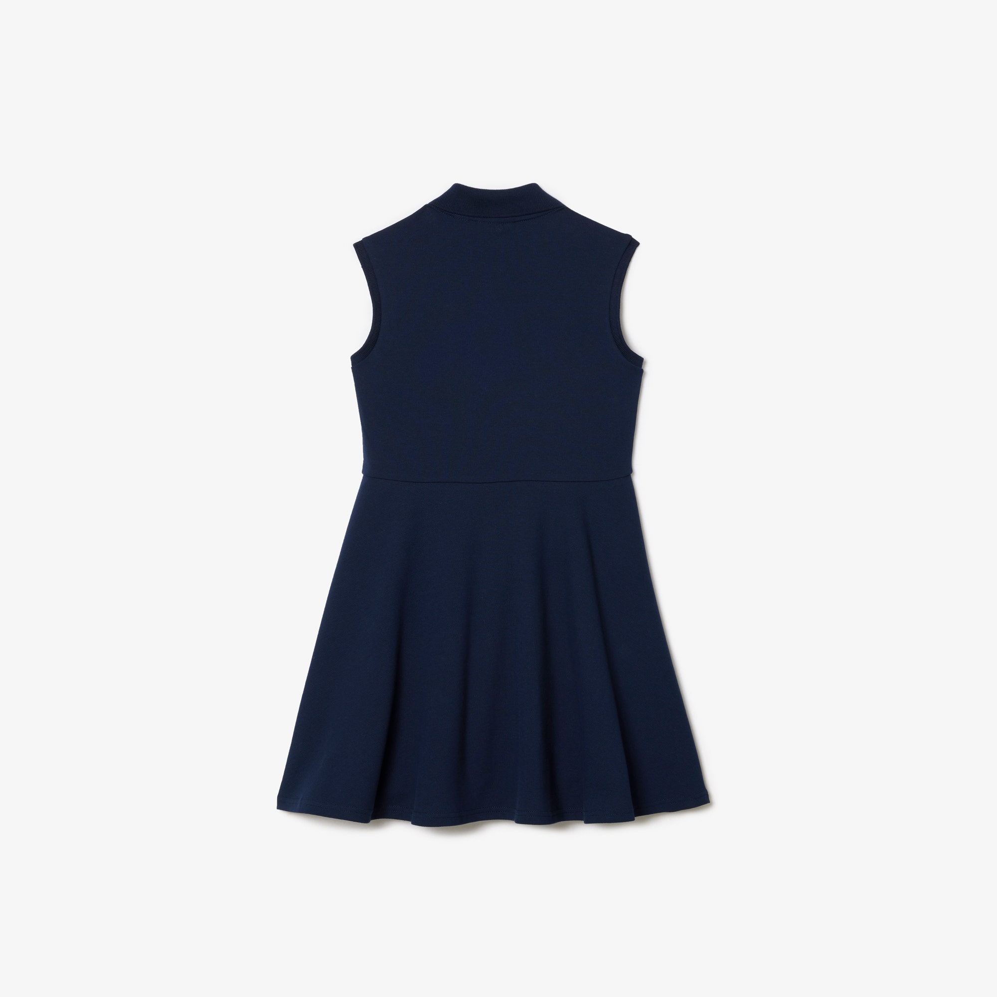Girls' Lacoste Fit and Flare Stretch Pique Polo Dress