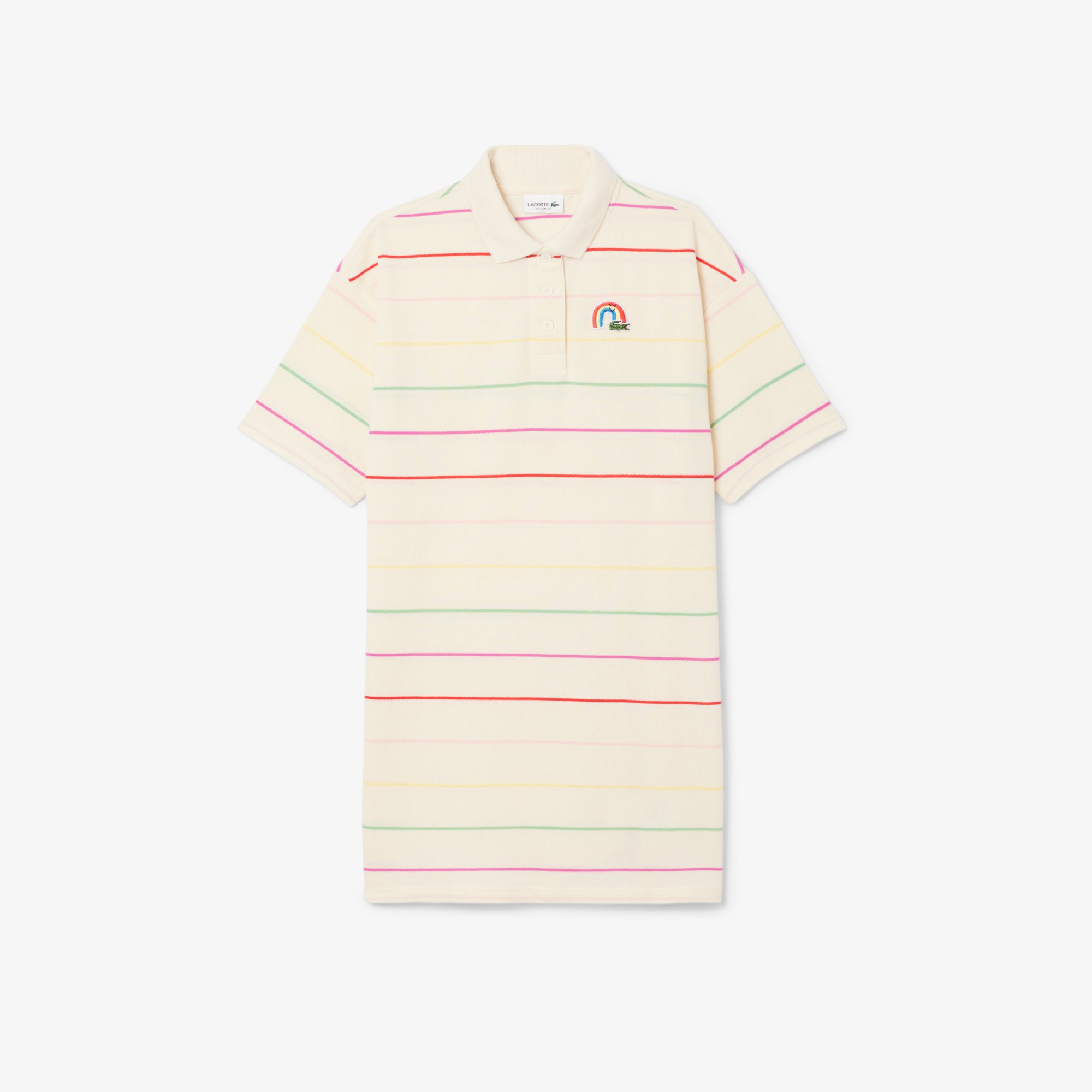 Striped Cotton Polo Dress