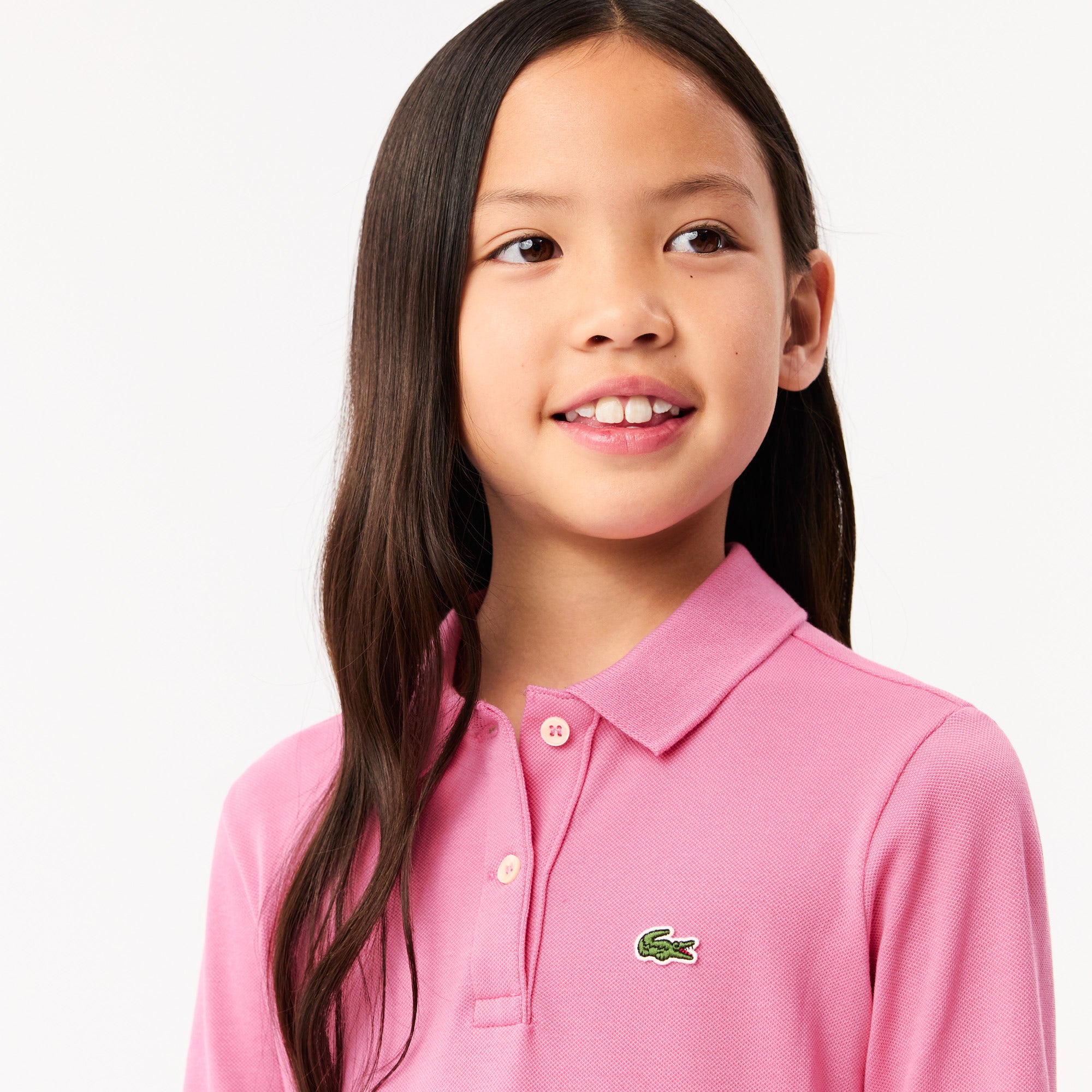 Long Sleeved Stretch Pique Polo Dress