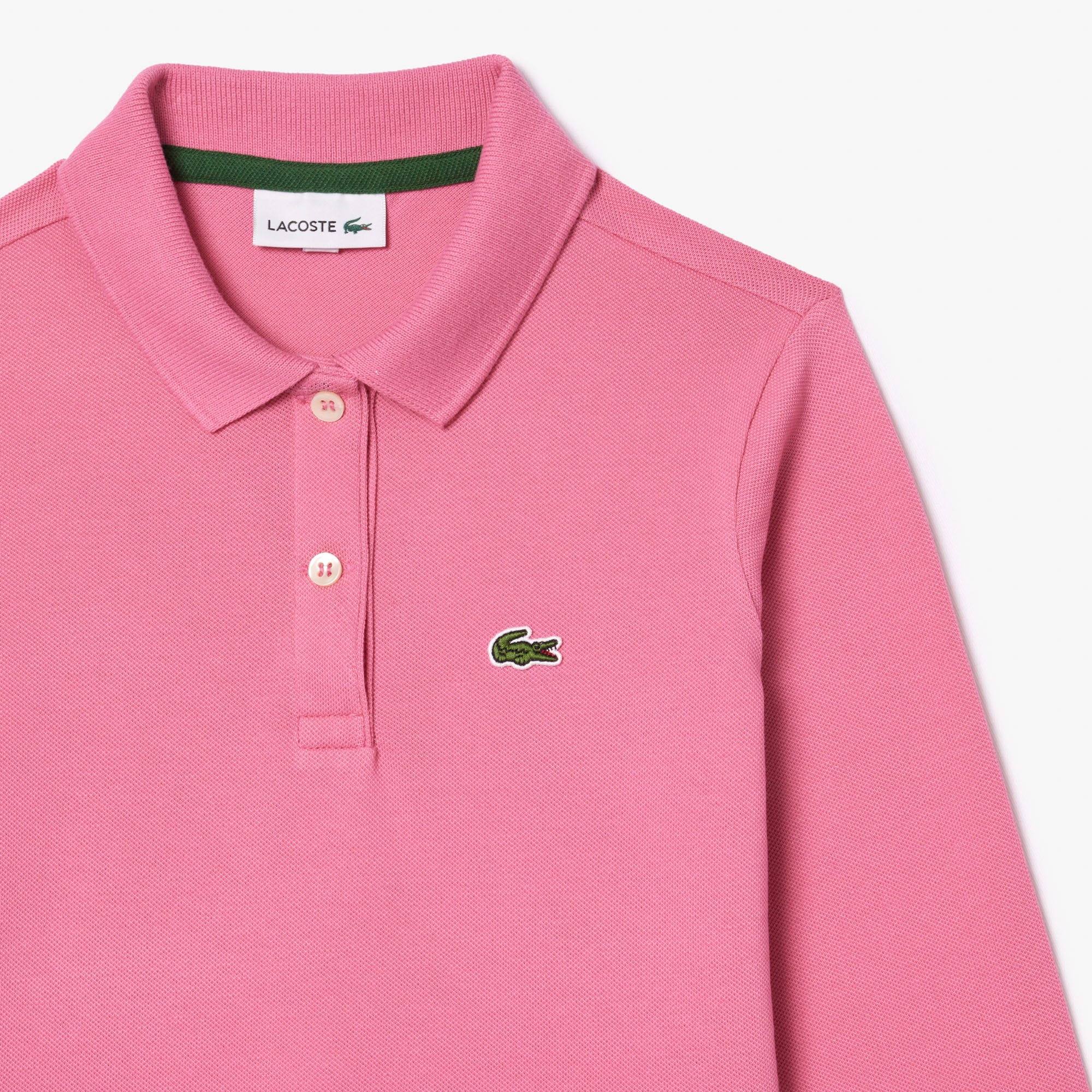 Long Sleeved Stretch Pique Polo Dress
