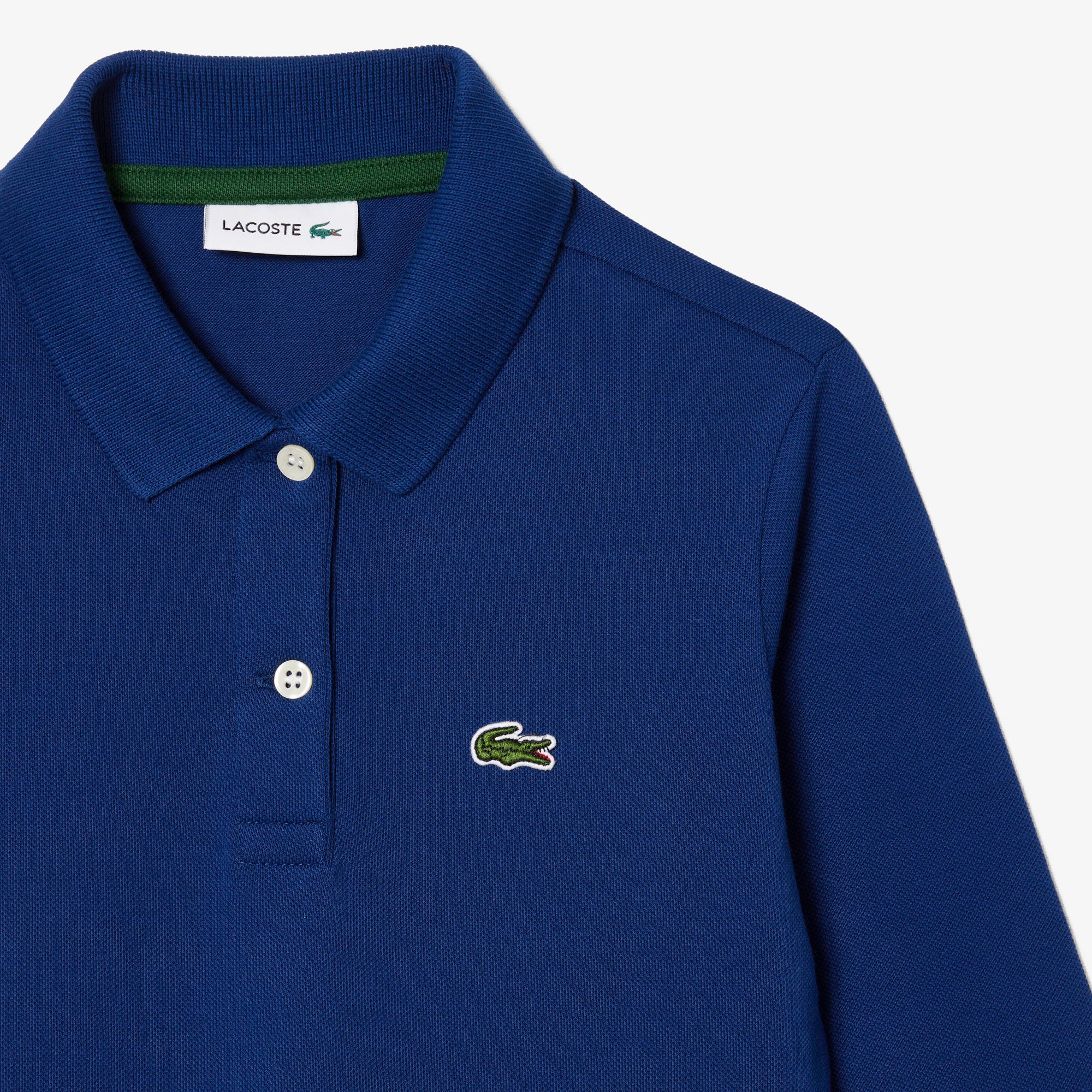 Long Sleeved Stretch Pique Polo Dress
