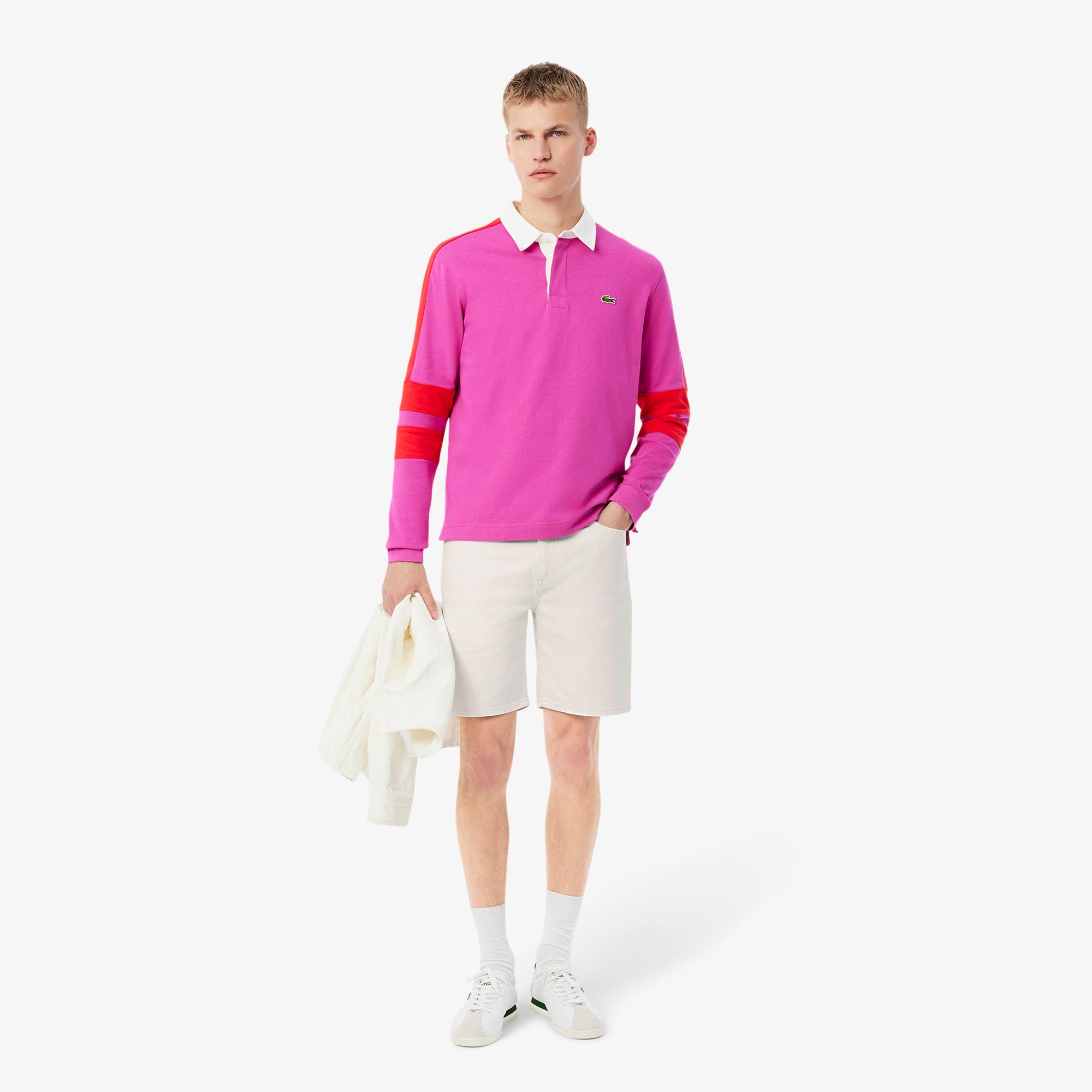 Straight Fit Denim Bermuda Shorts