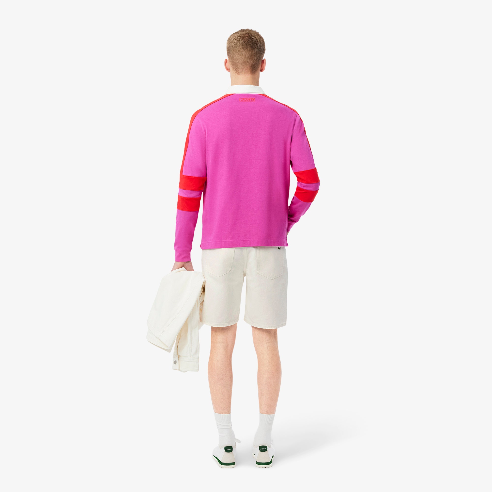 Straight Fit Denim Bermuda Shorts
