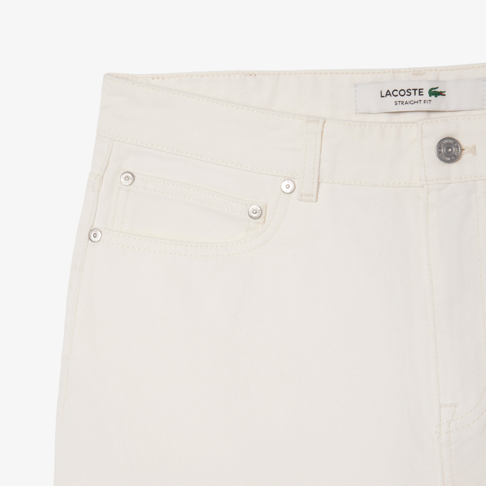 Straight Fit Denim Bermuda Shorts