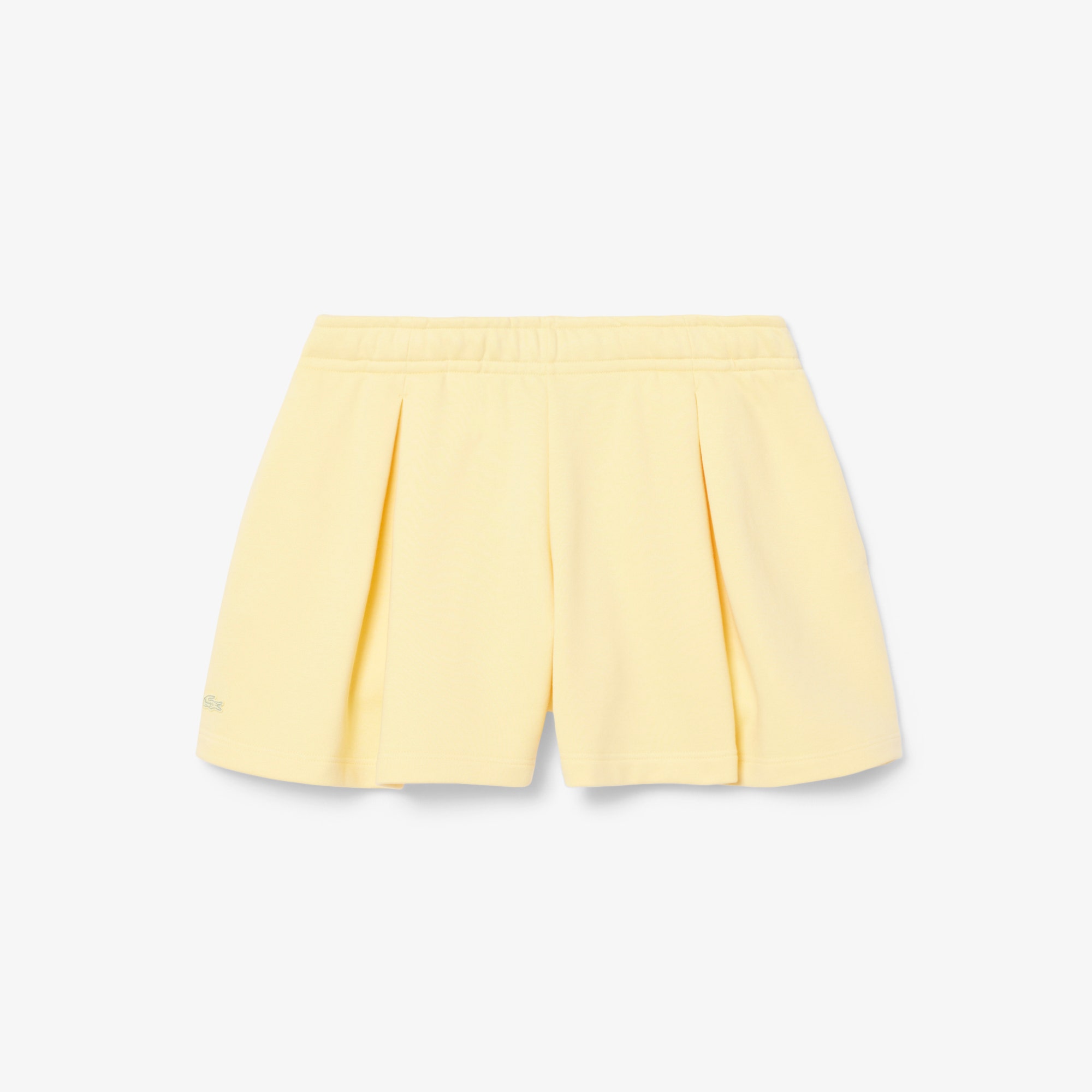 Pleated Fleece Shorts