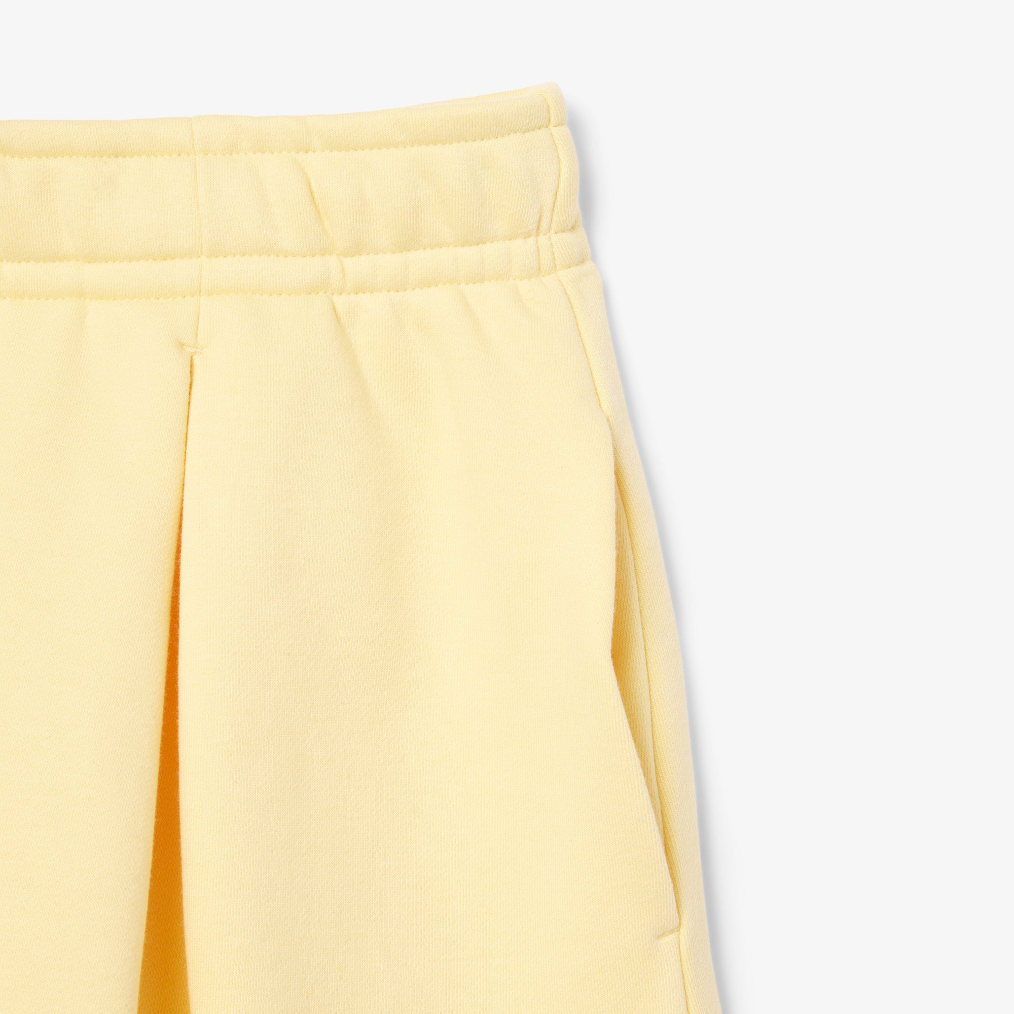 Pleated Fleece Shorts