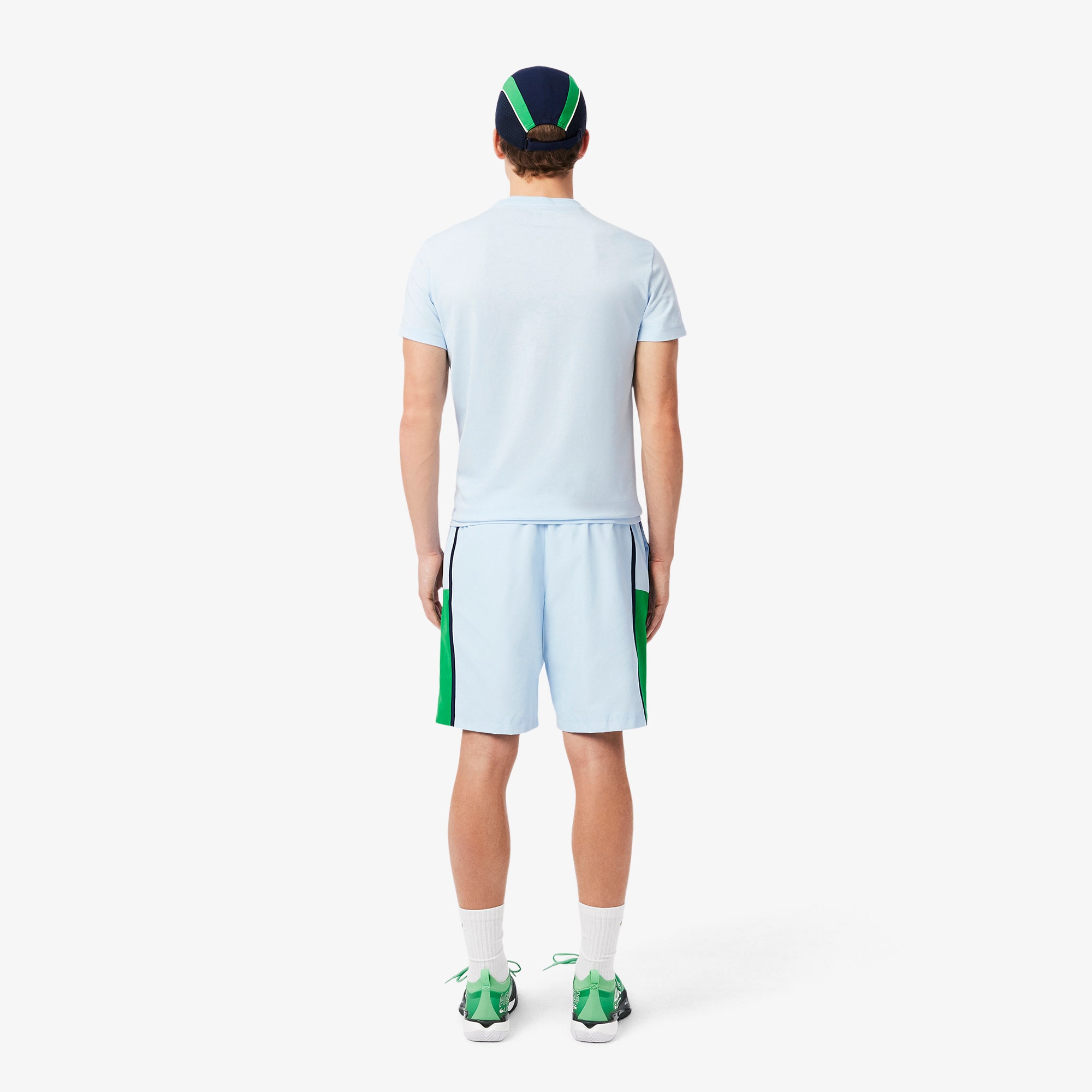 Lightweight Colour-Block Stripe Tennis Shorts