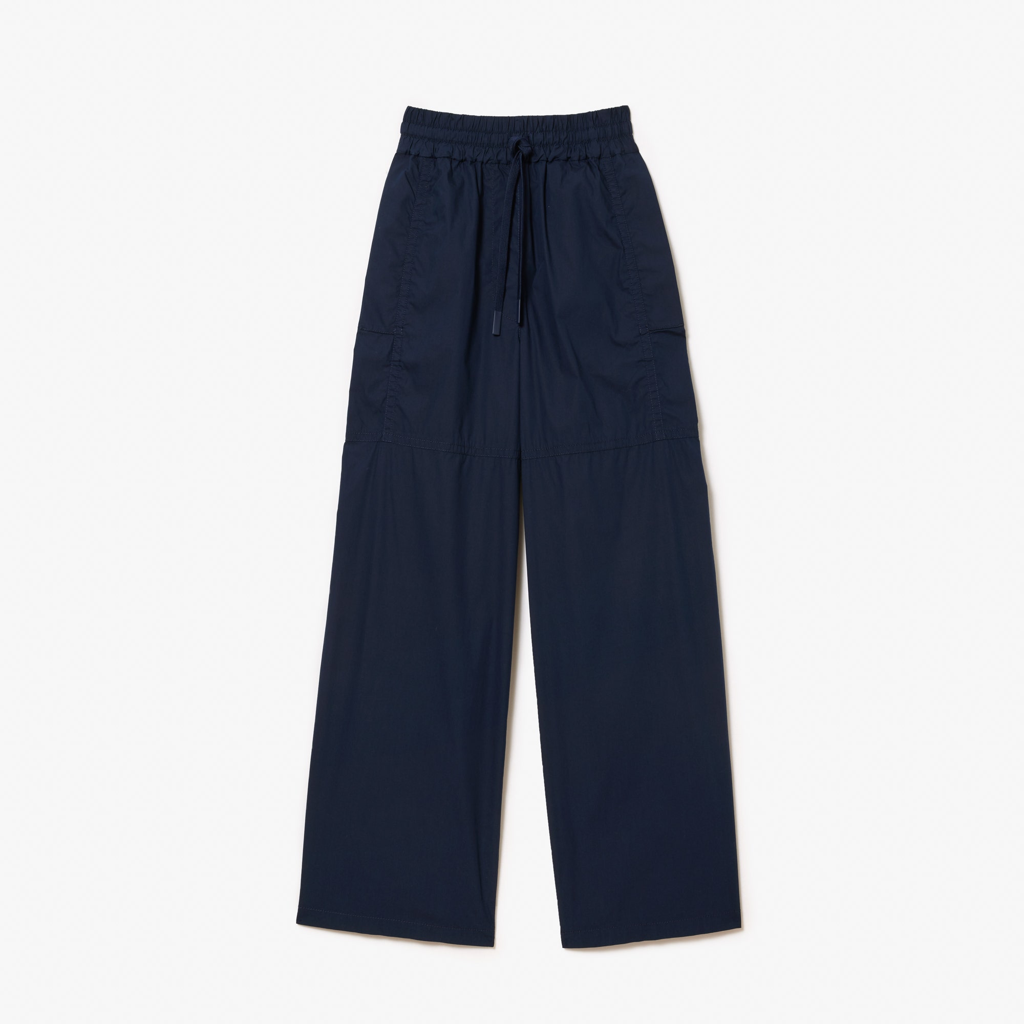 Oversized Cotton Blend Wide Leg Pants