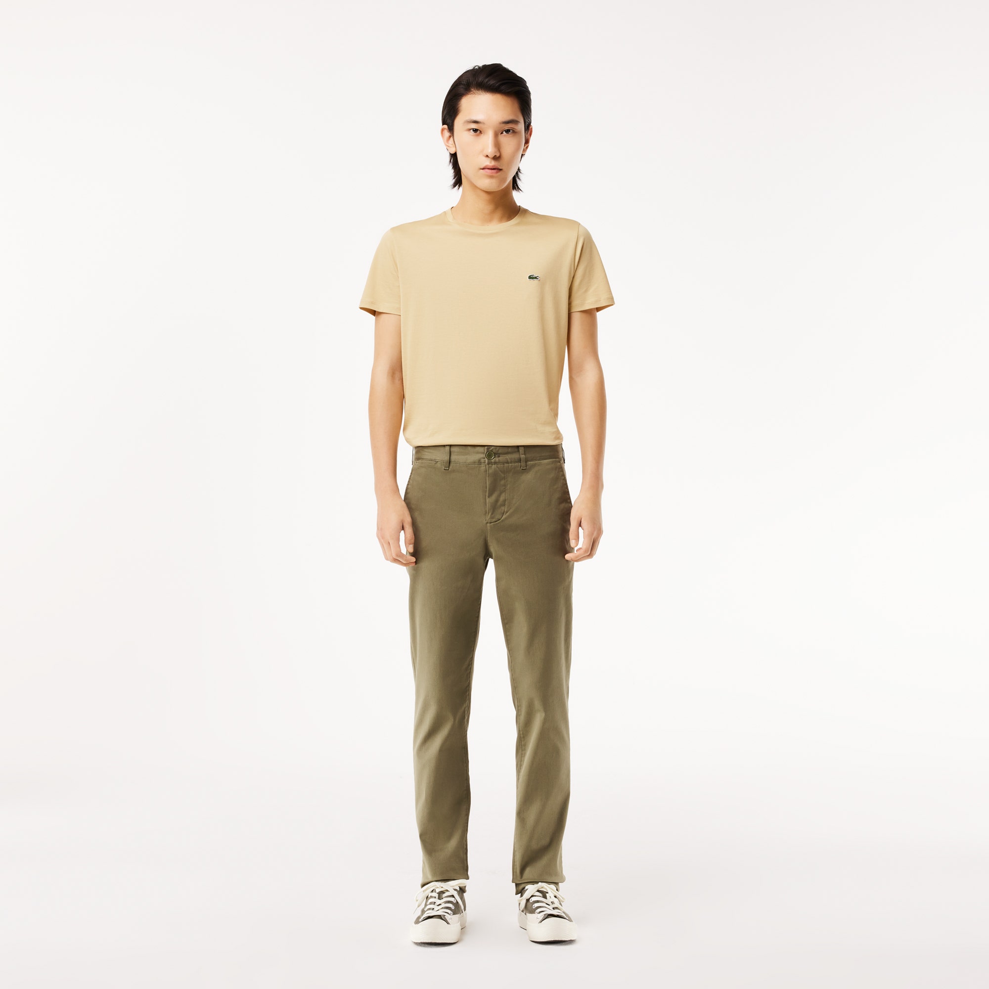 Men's New Classic Slim Fit Stretch Cotton Trousers