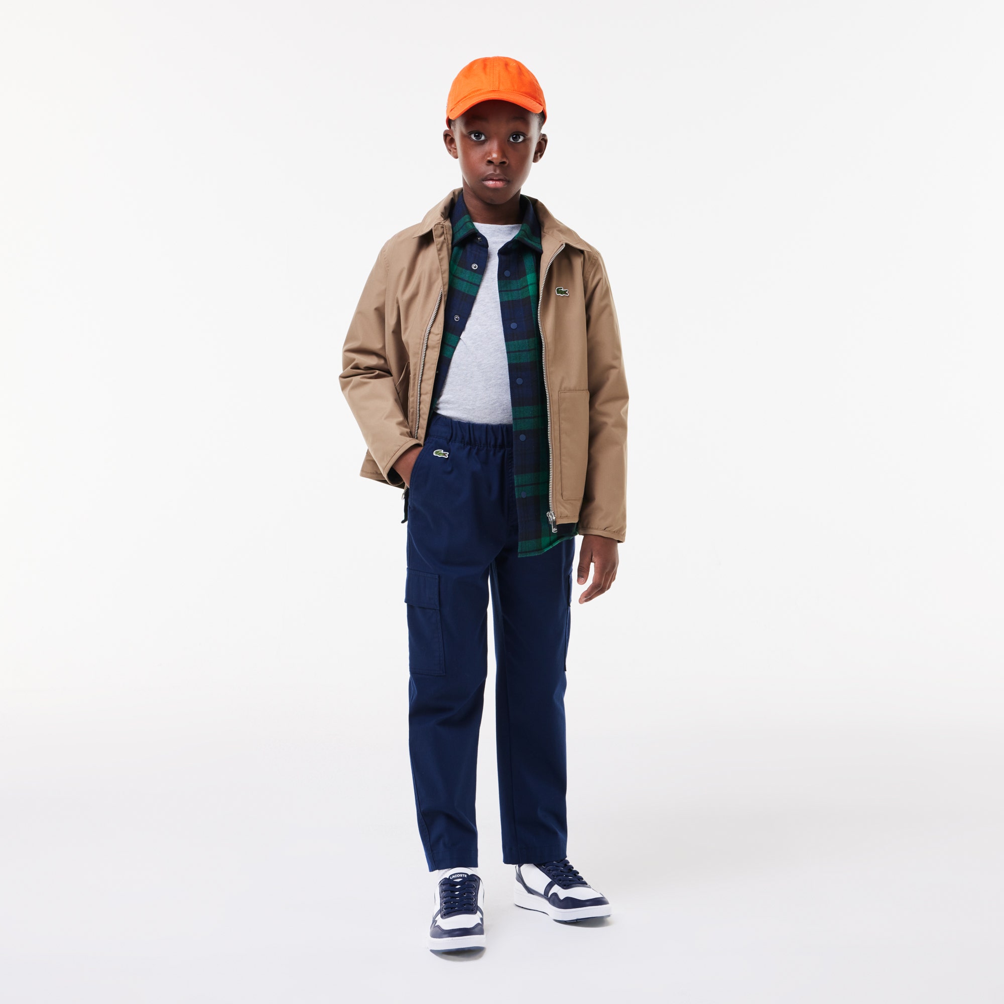 Lightweight Cotton Gabardine Cargo Pants