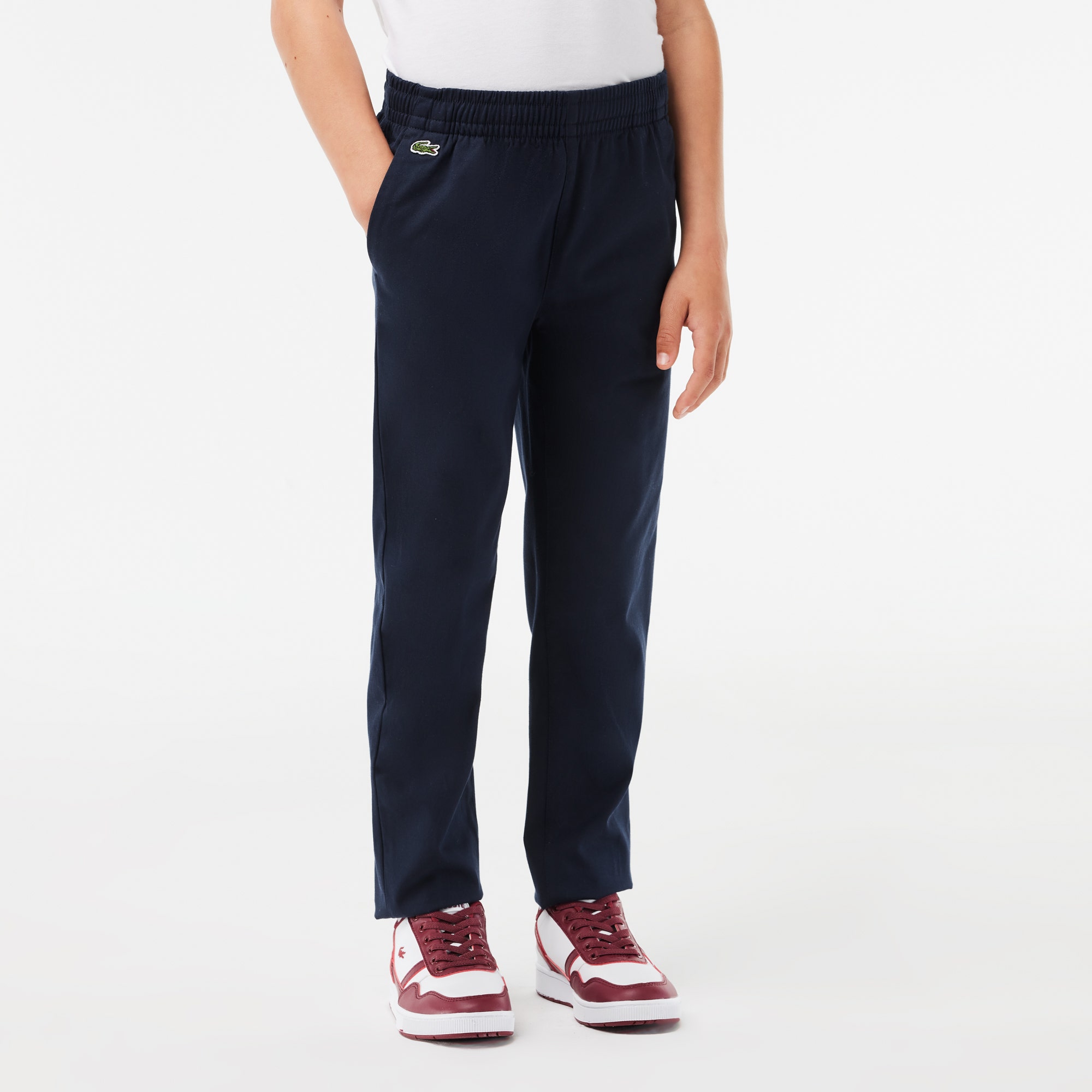 Boys' Lacoste Stretch Cotton Gabardine Chinos