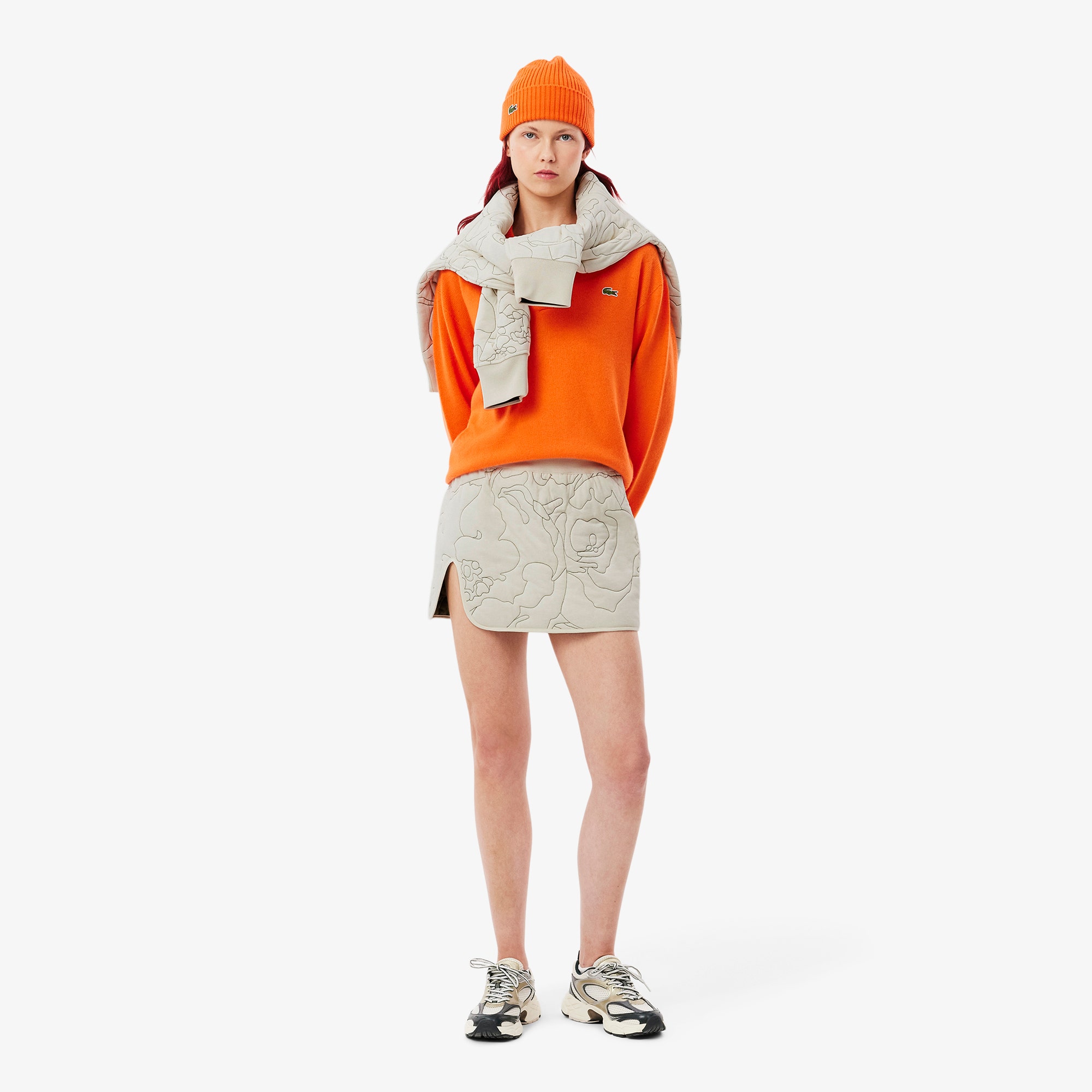 Reversible Embroidered Quilted Skirt