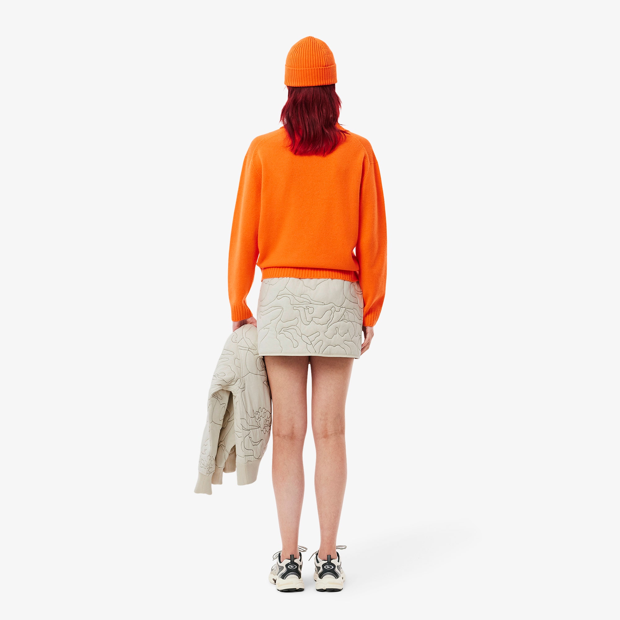 Reversible Embroidered Quilted Skirt