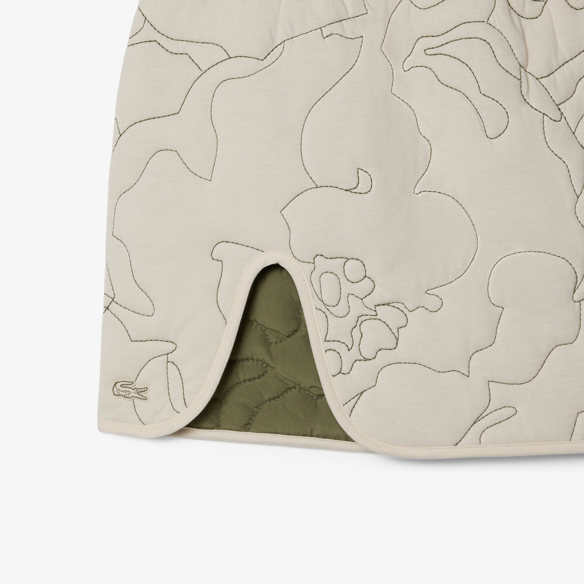 Reversible Embroidered Quilted Skirt