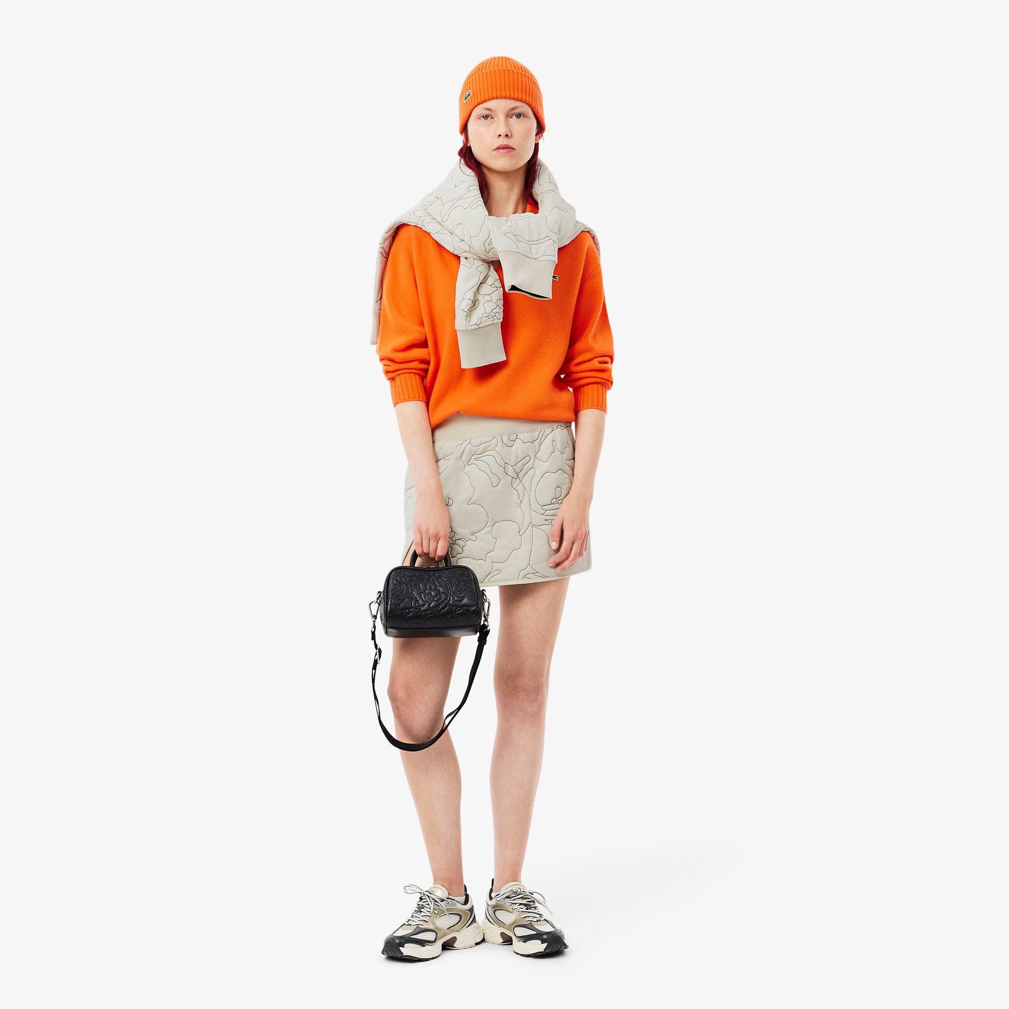 Reversible Embroidered Quilted Skirt