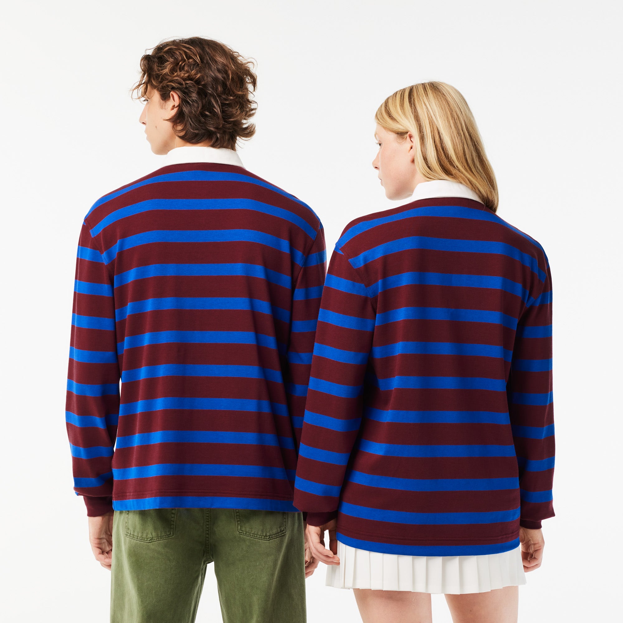 Long Sleeve Striped Rugby Shirt