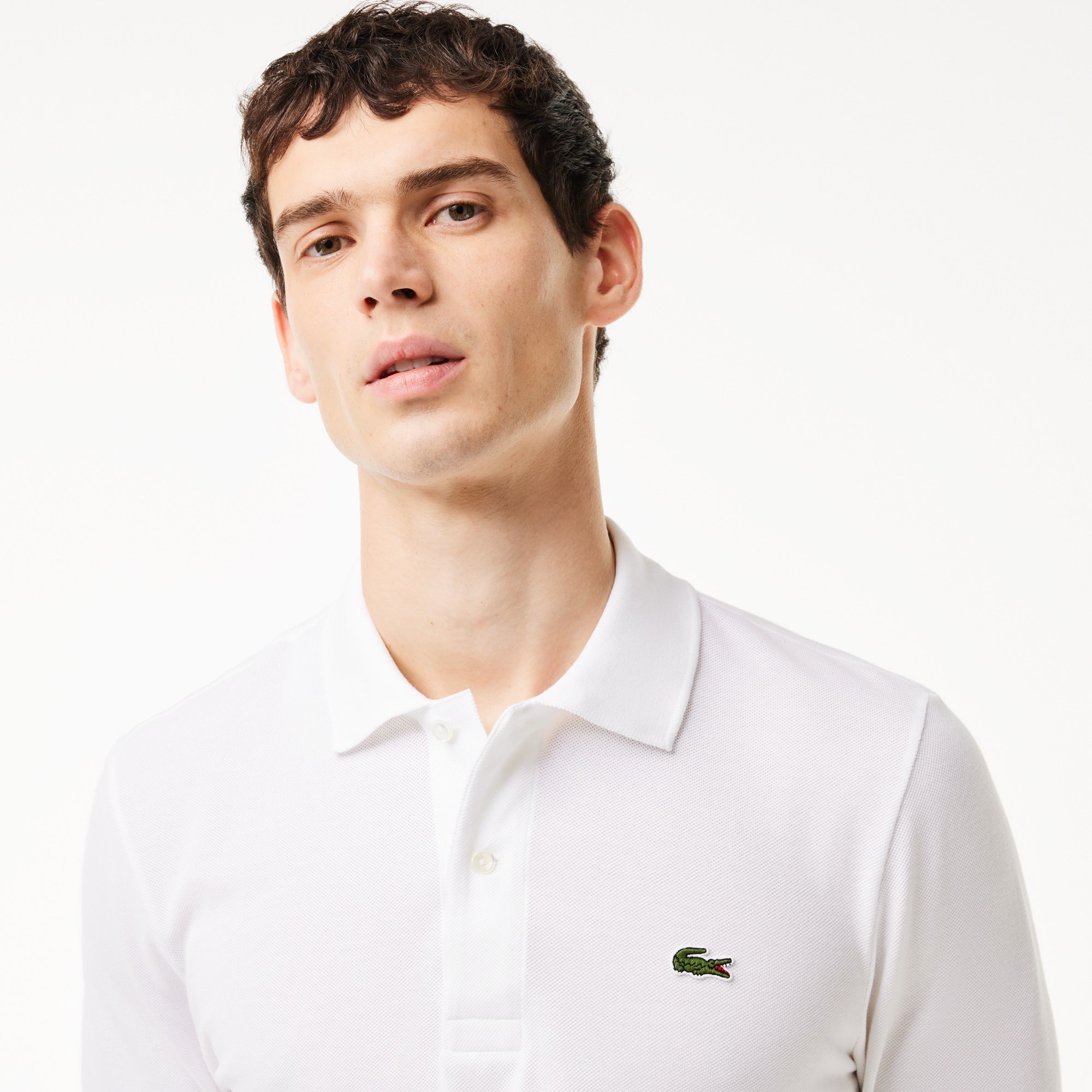 Classic Fit Long Sleeved L.12.12 Polo Shirt