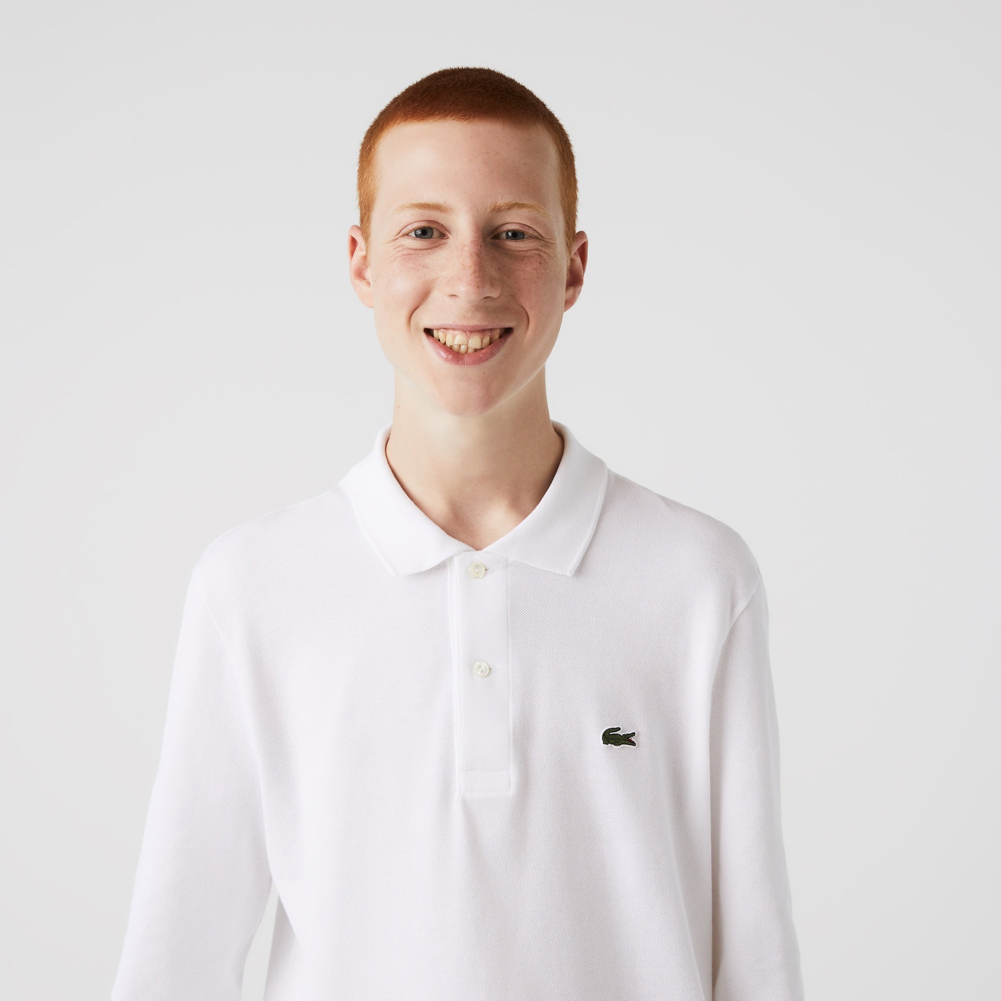 Classic Fit Long Sleeved L.12.12 Polo Shirt