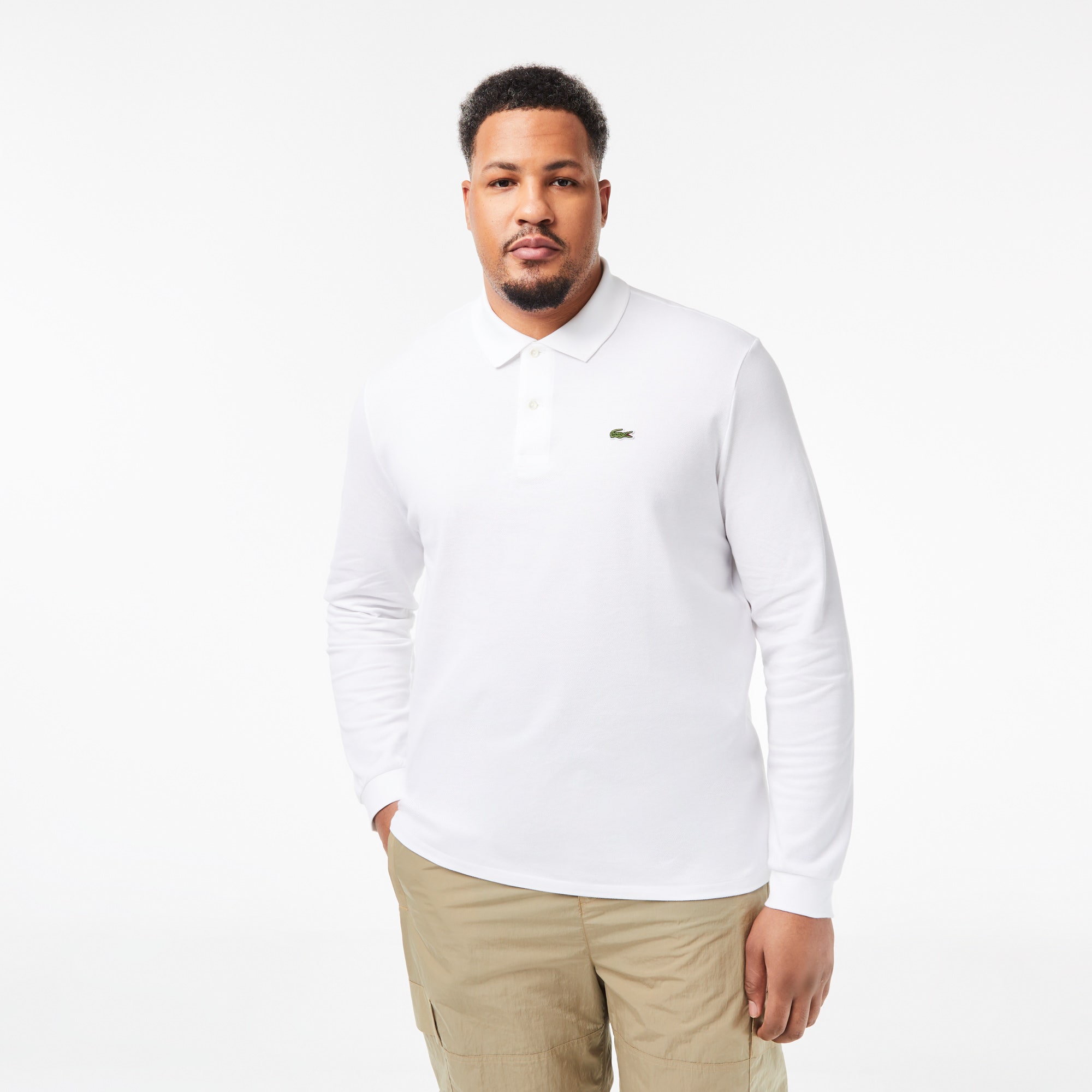 Classic Fit Long Sleeved L.12.12 Polo Shirt