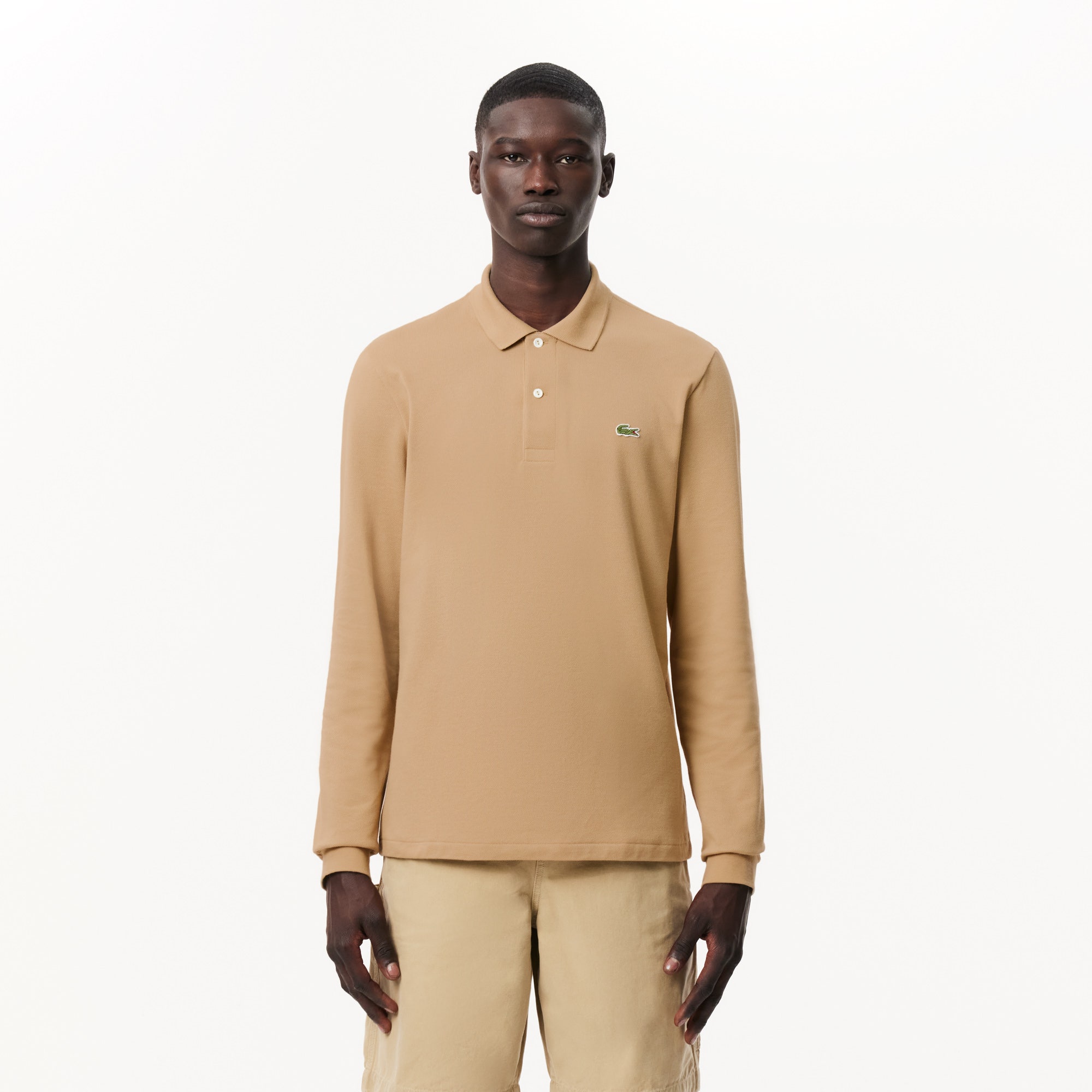 Classic Fit Long Sleeved L.12.12 Polo Shirt