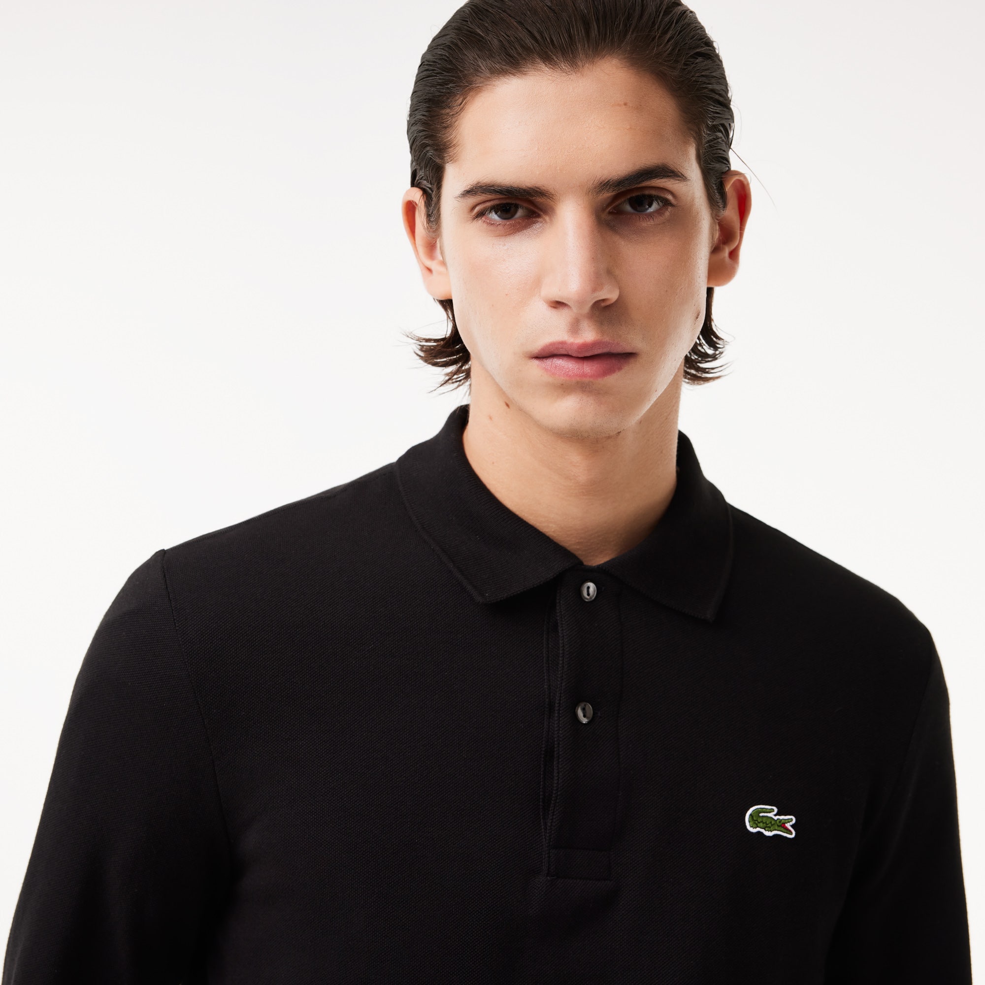 Classic Fit Long Sleeved L.12.12 Polo Shirt