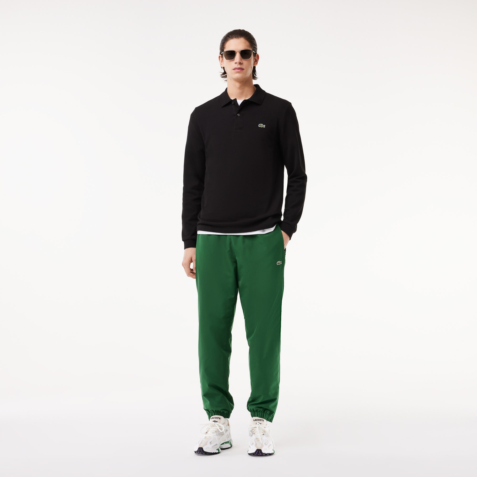 Classic Fit Long Sleeved L.12.12 Polo Shirt